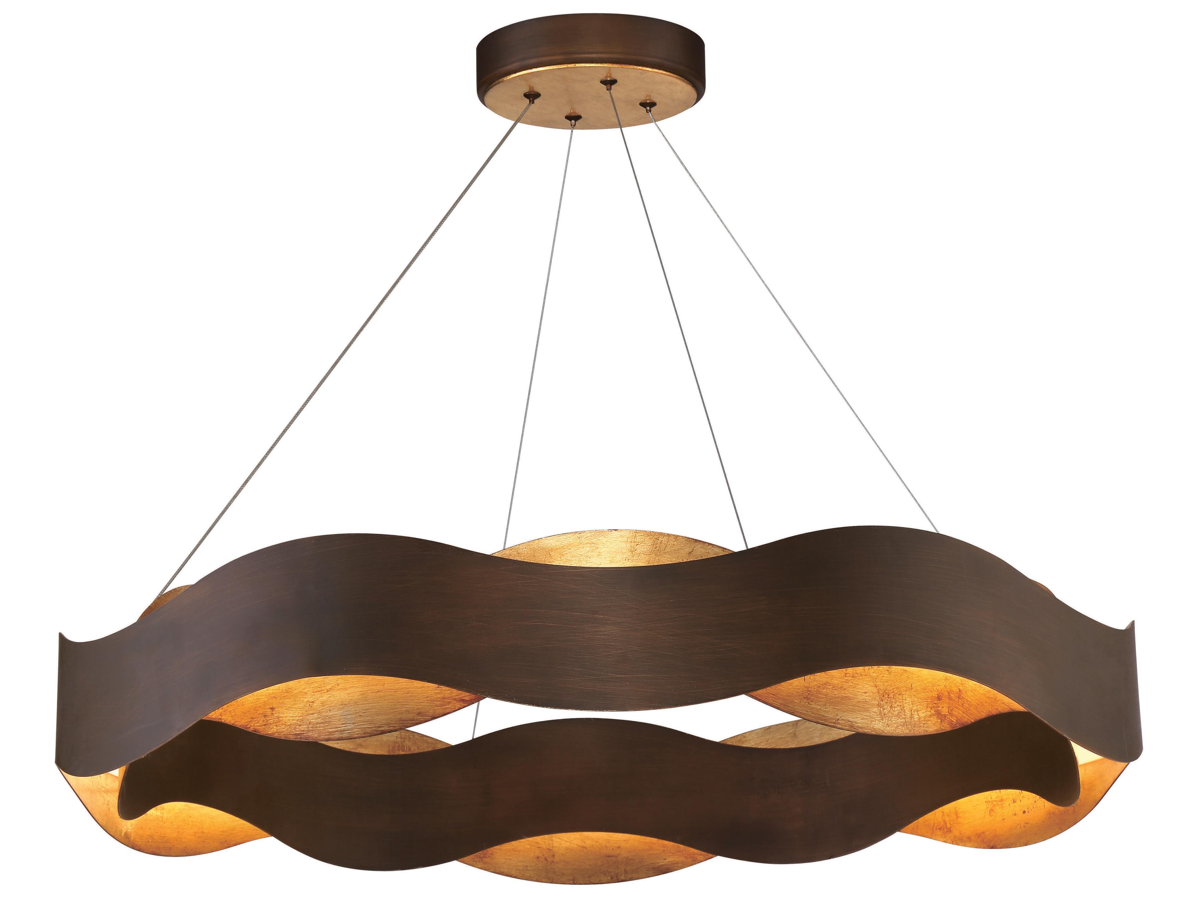 Vaughan Bronze LED Round Tiered Pendant