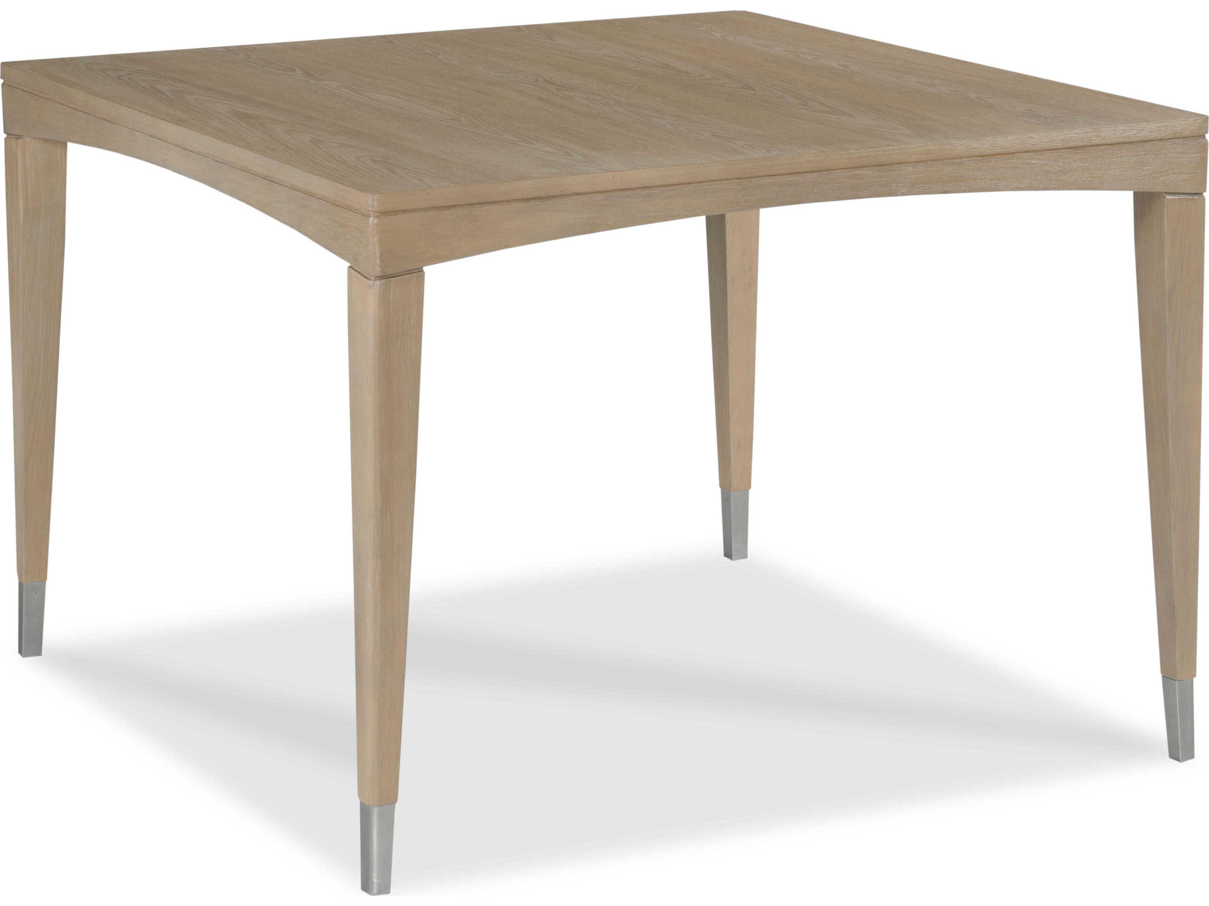 Crescent Square Wood Graystone Dining Table