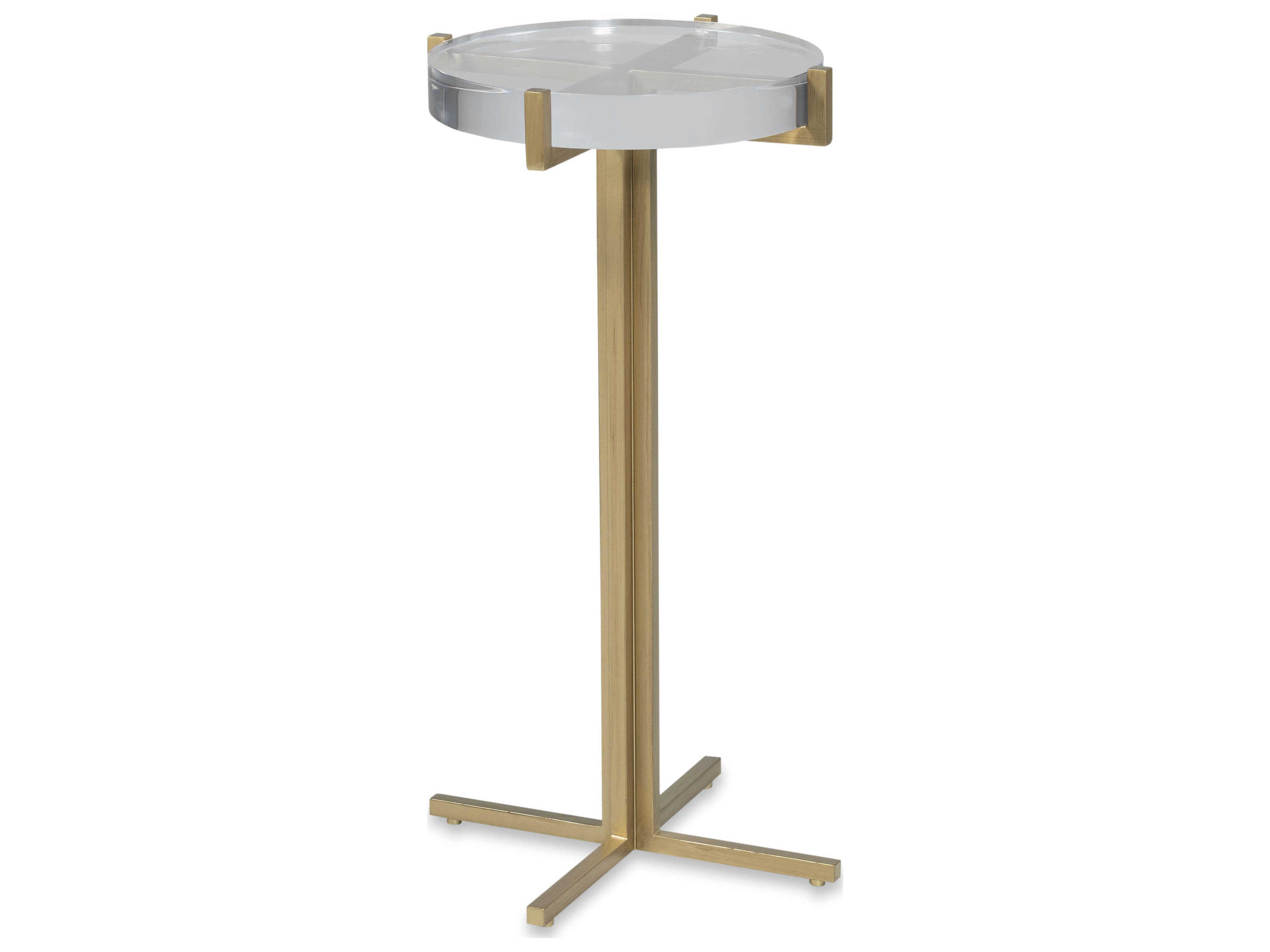 Lindsay Round Acrylic End Table