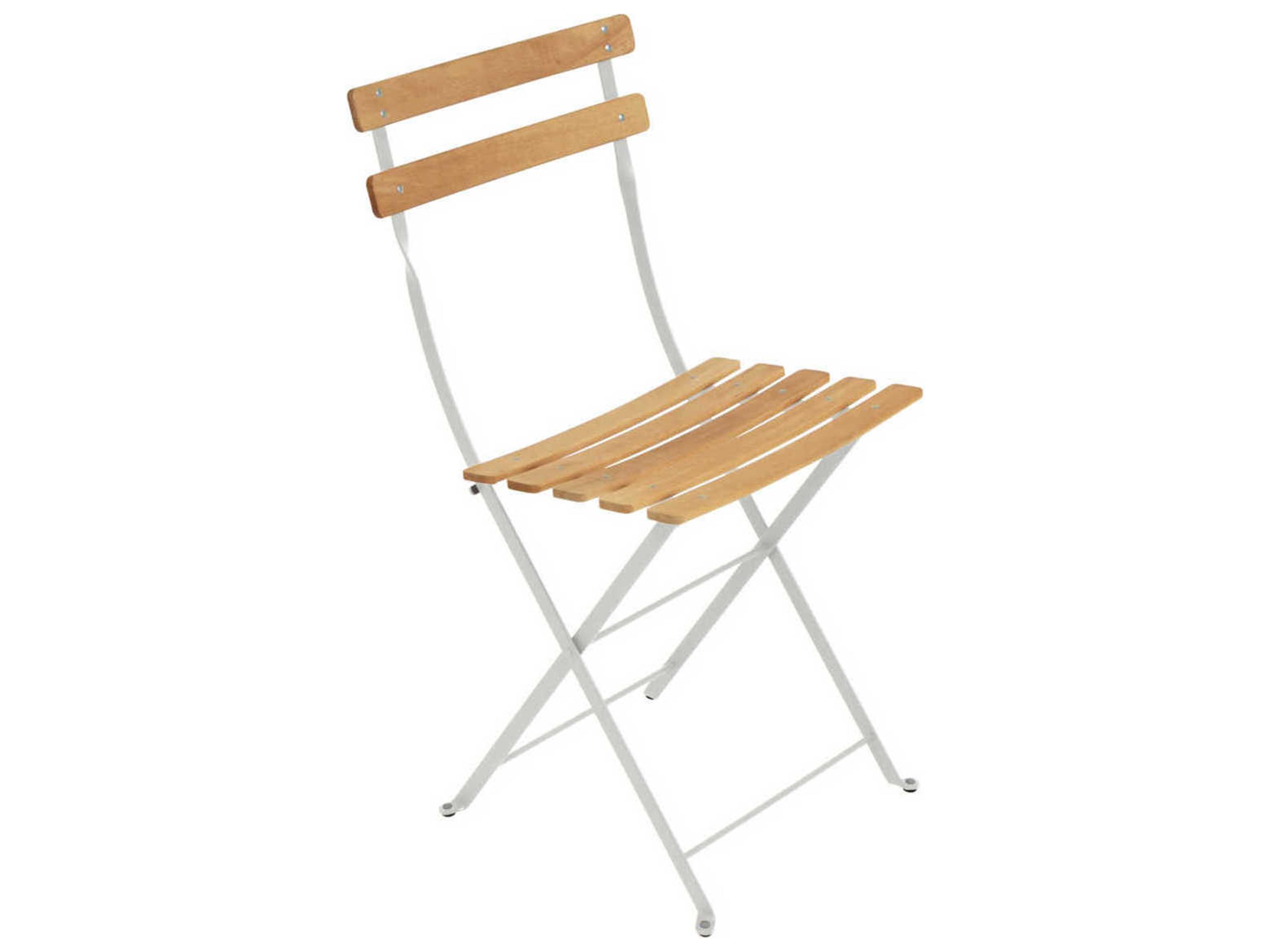 Fermob Bistro Steel Wood Dining Chair Set of 2