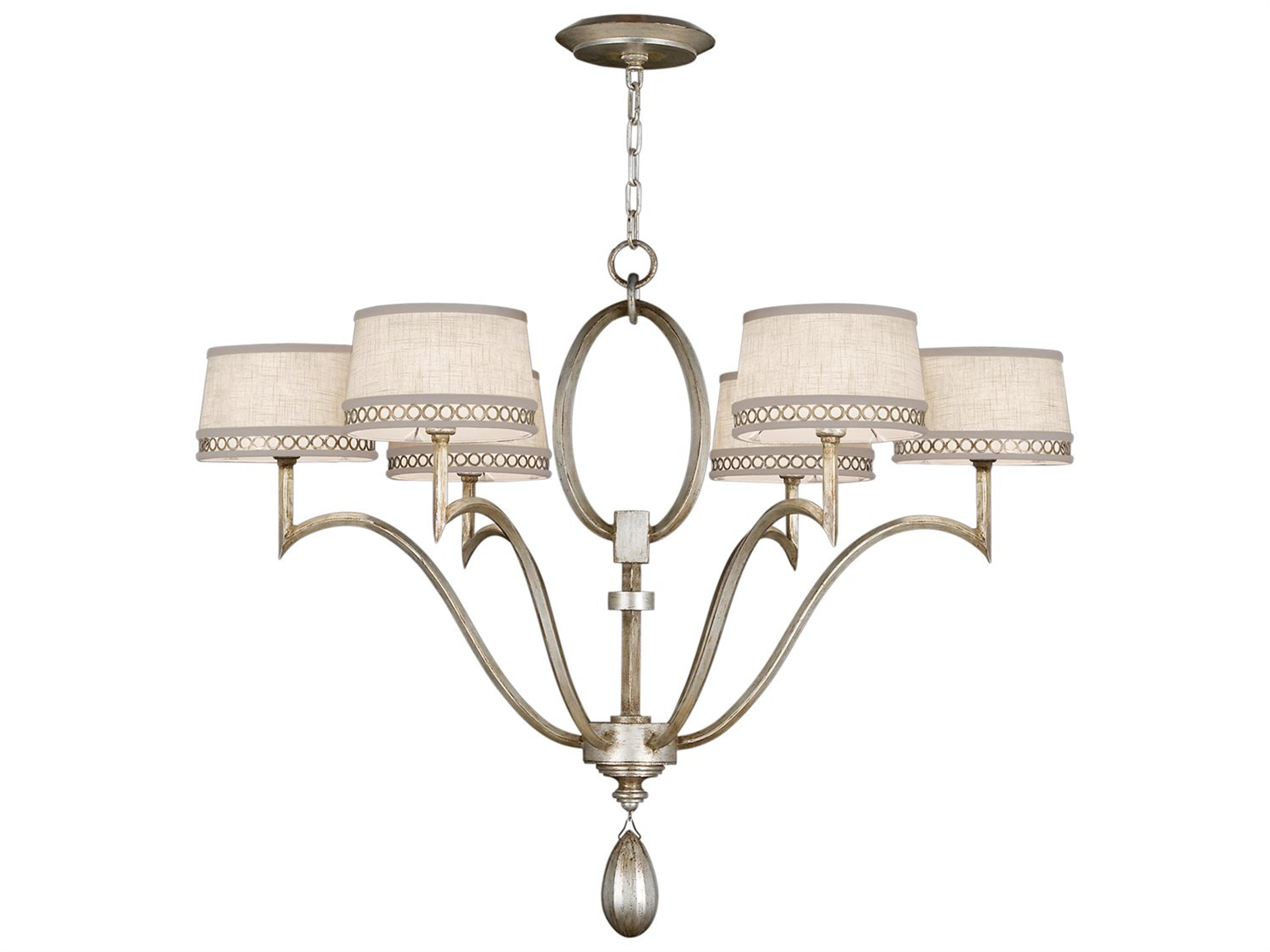 Allegretto 6-Light Silver Empire Chandelier