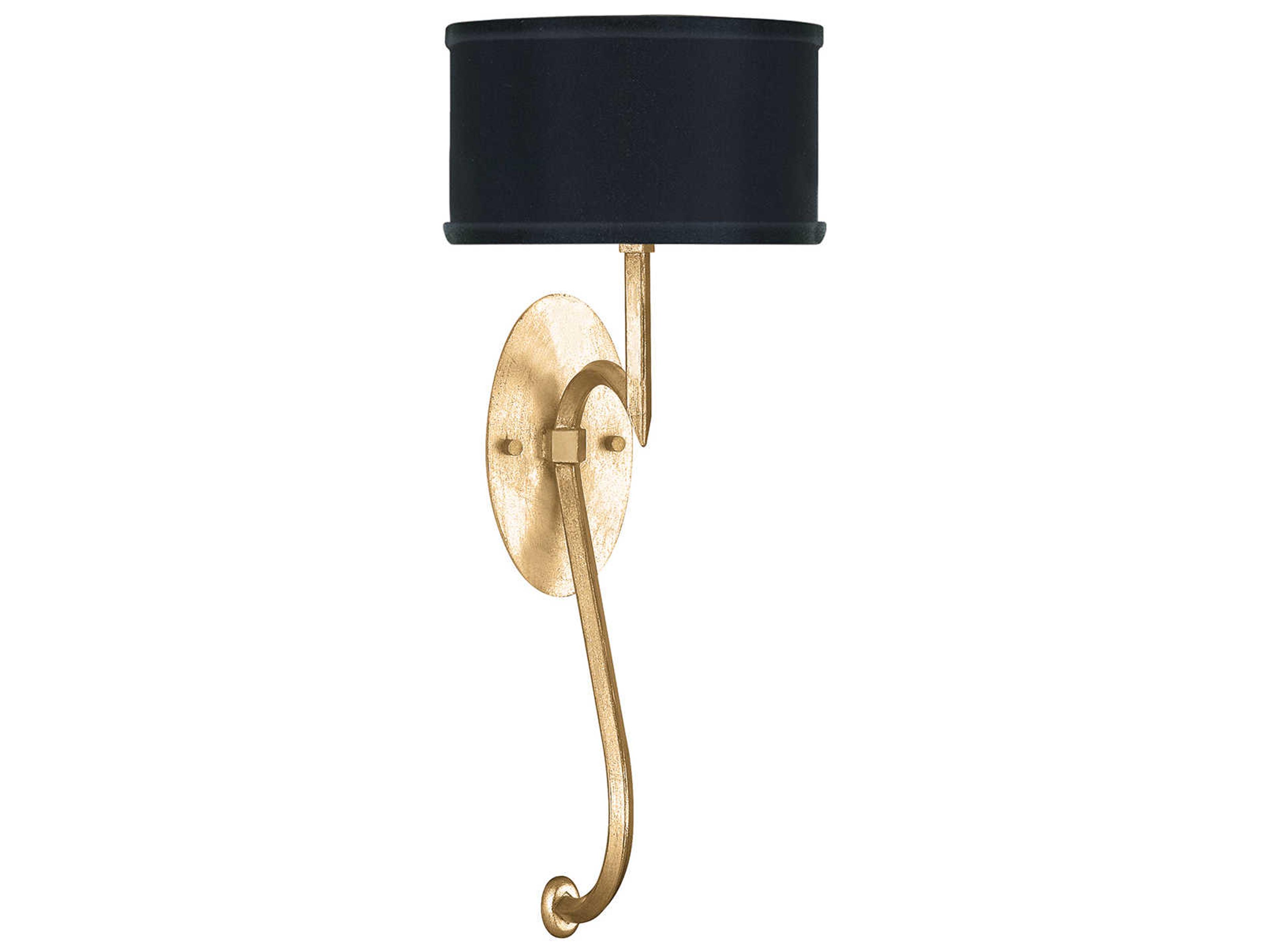 Allegretto 1-Light Gold Leaf Wall Sconce