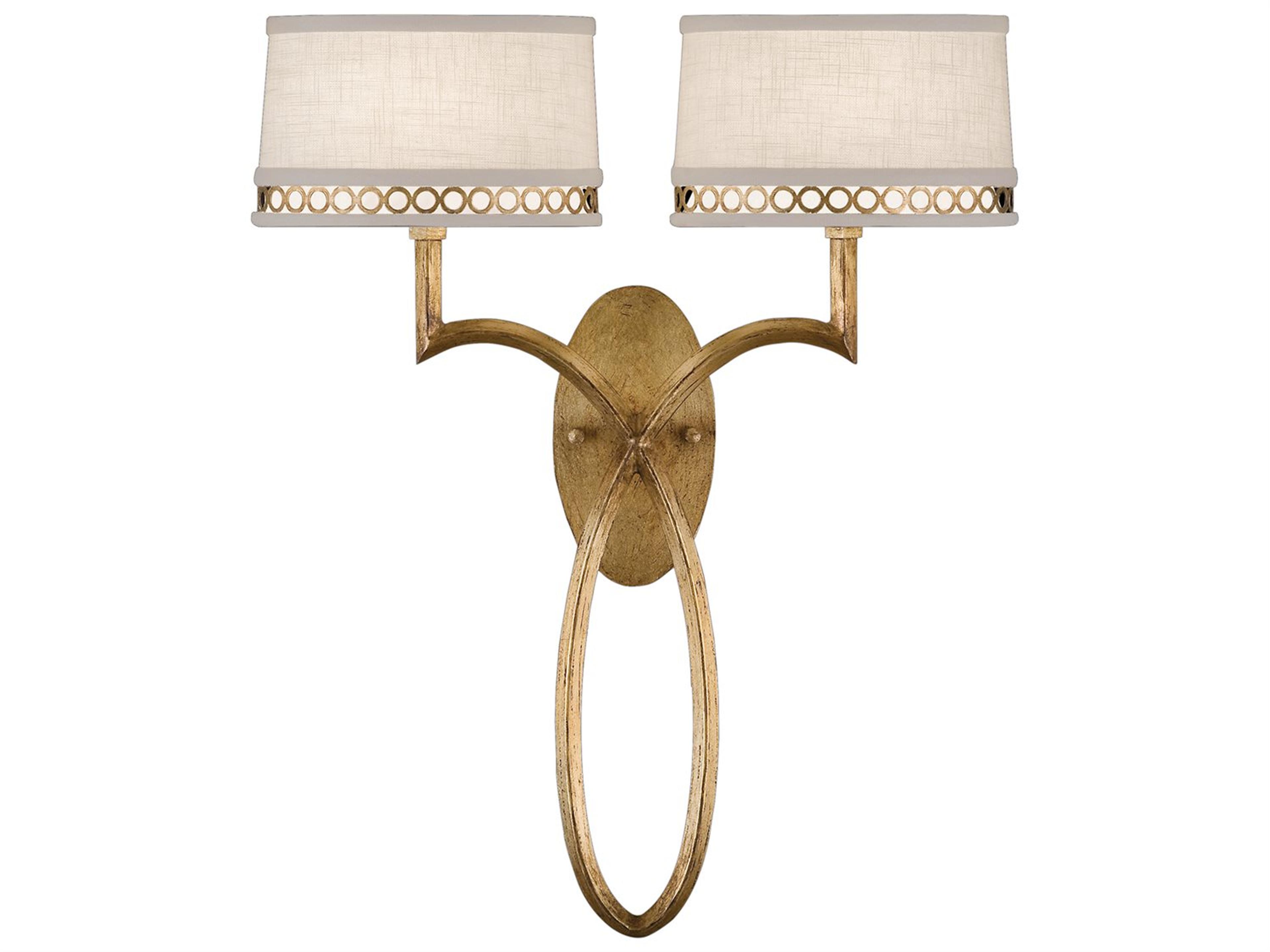 Allegretto Wall Sconce Gold Leaf