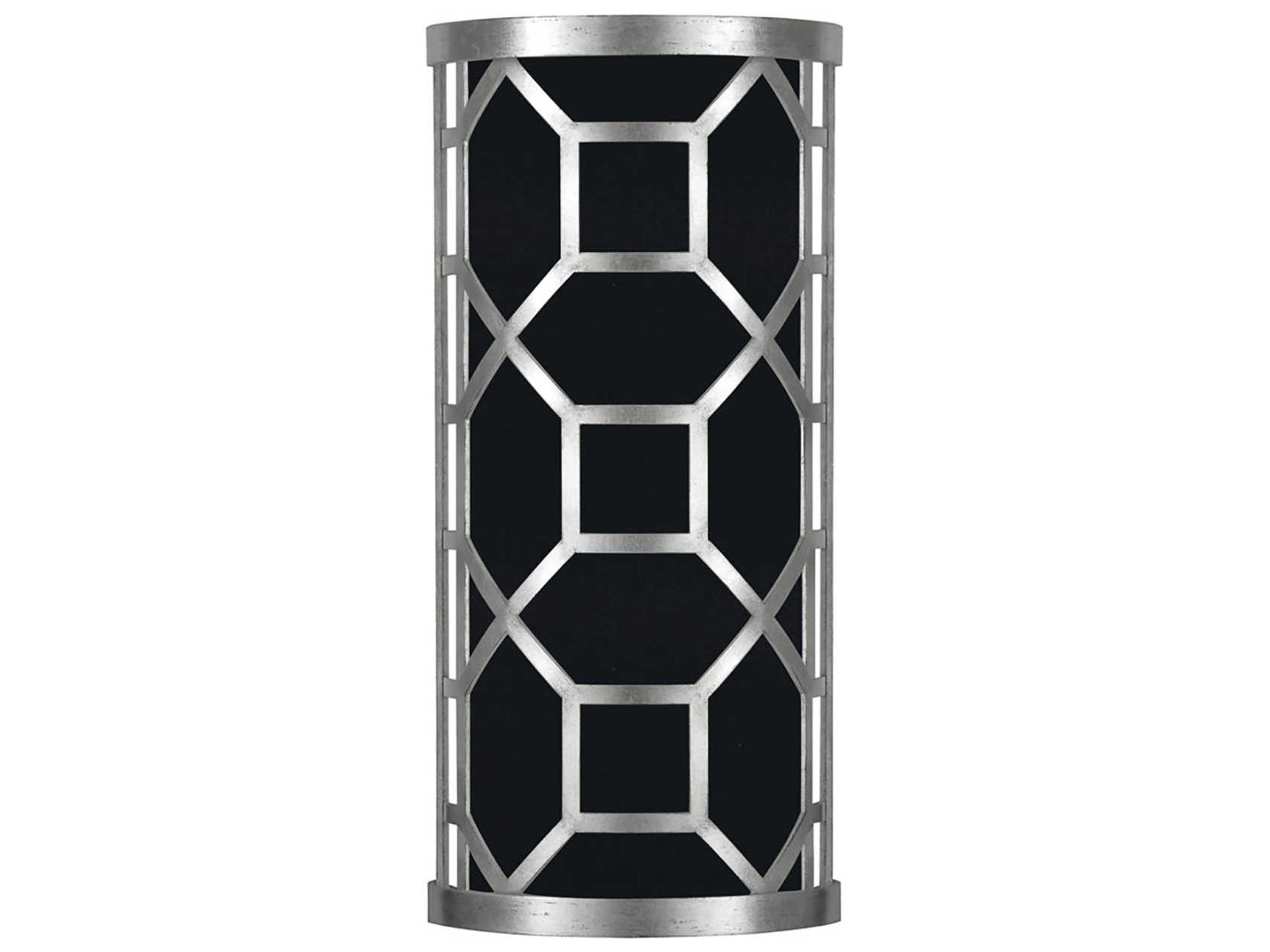 Allegretto 2-Light Silver Leaf LED Wall Sconce