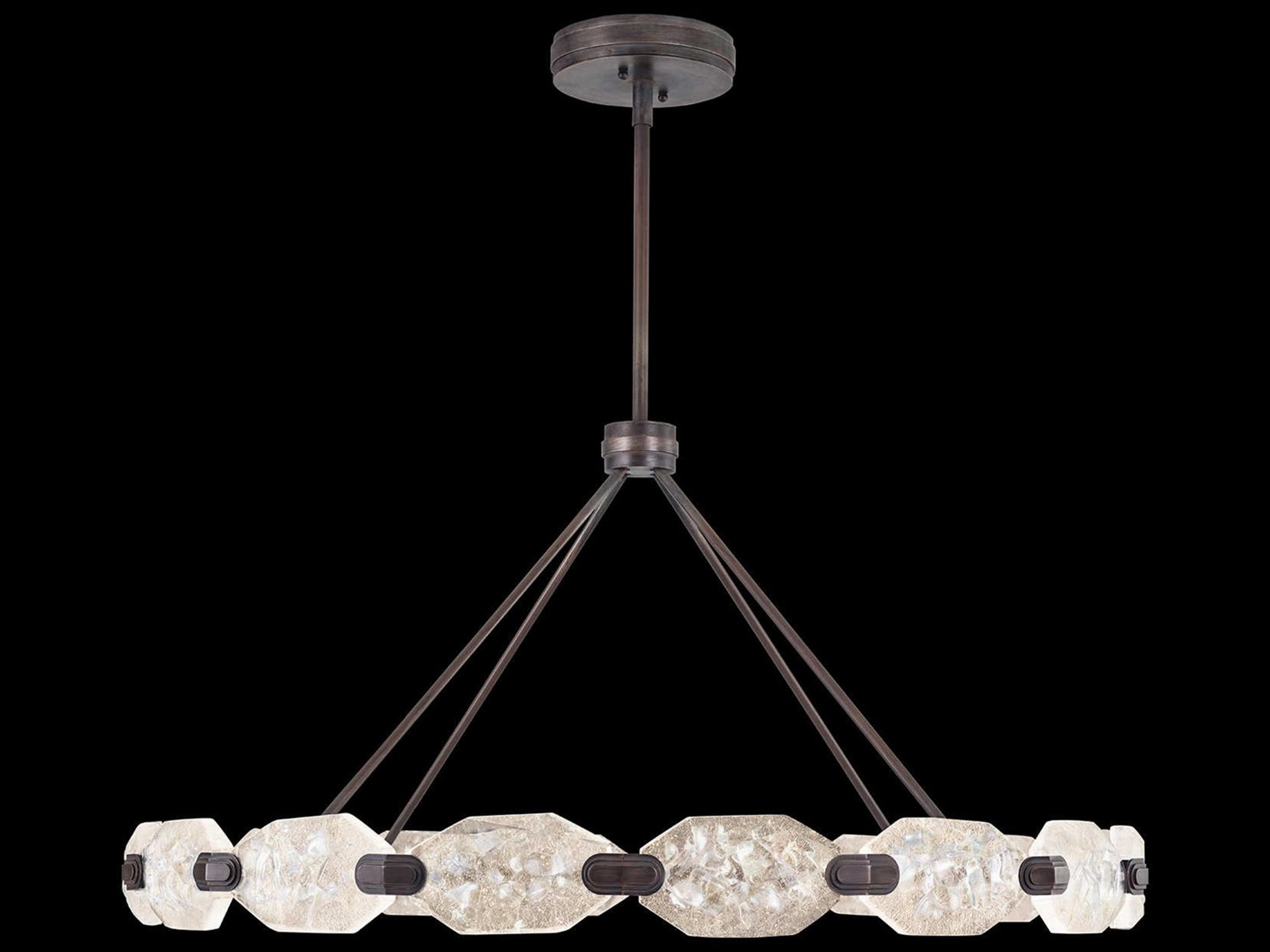 Allison Paladino 32-Light Patinated Bronze Glass LED Pendant