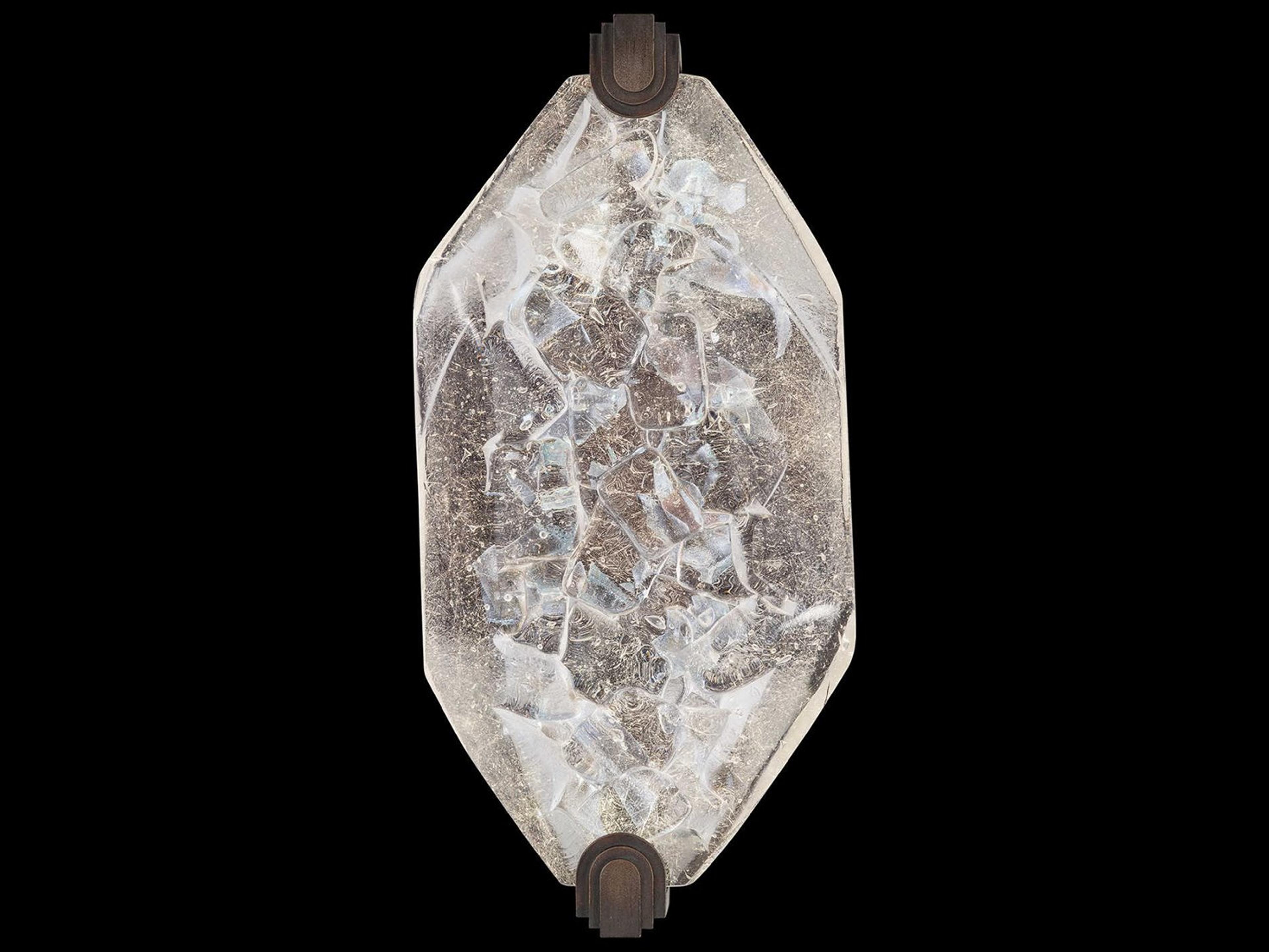 Allison Paladino Patinated Bronze Glass LED Wall Sconce