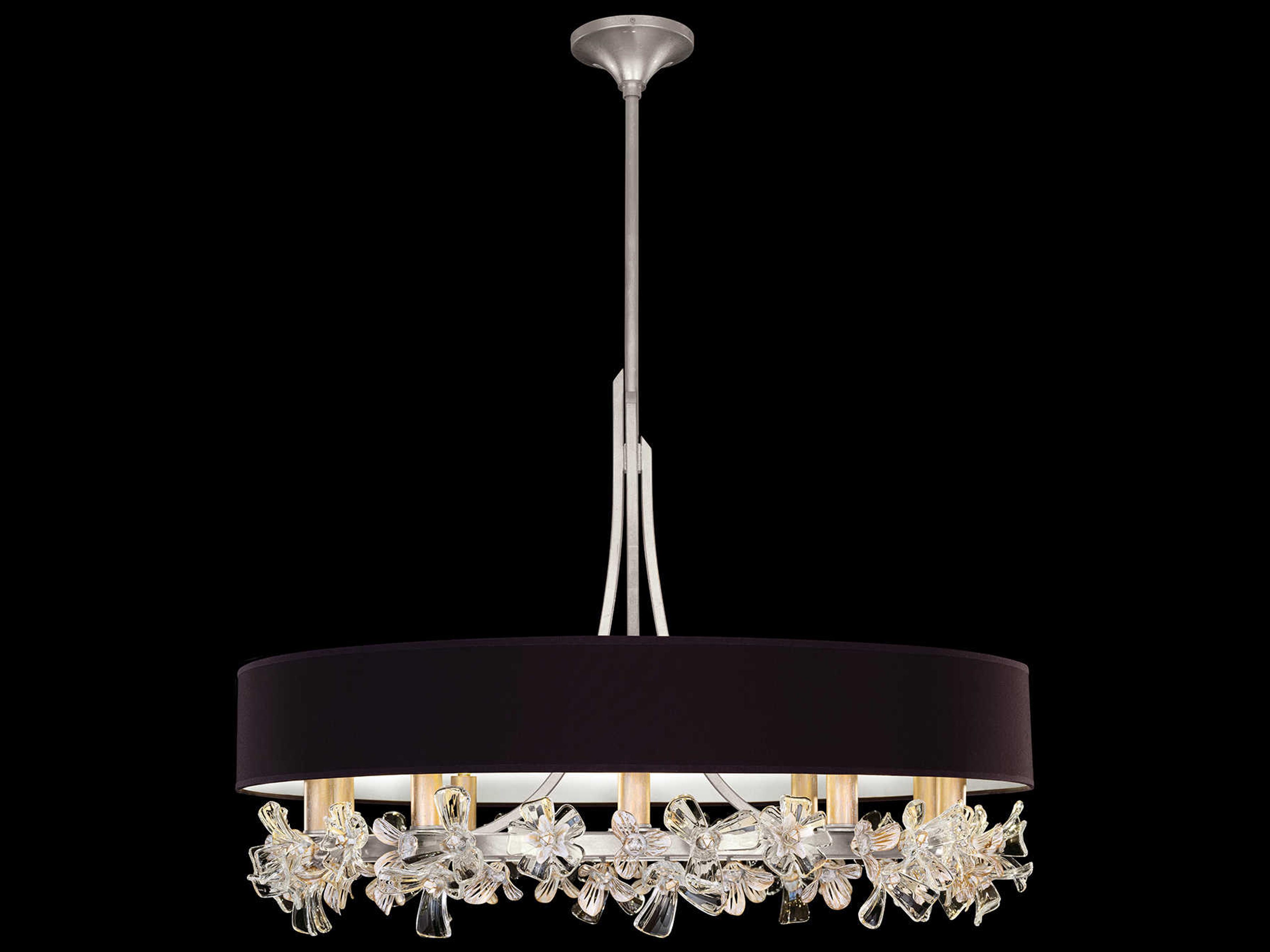 Azu 10-Light Silver Crystal Candelabra Chandelier
