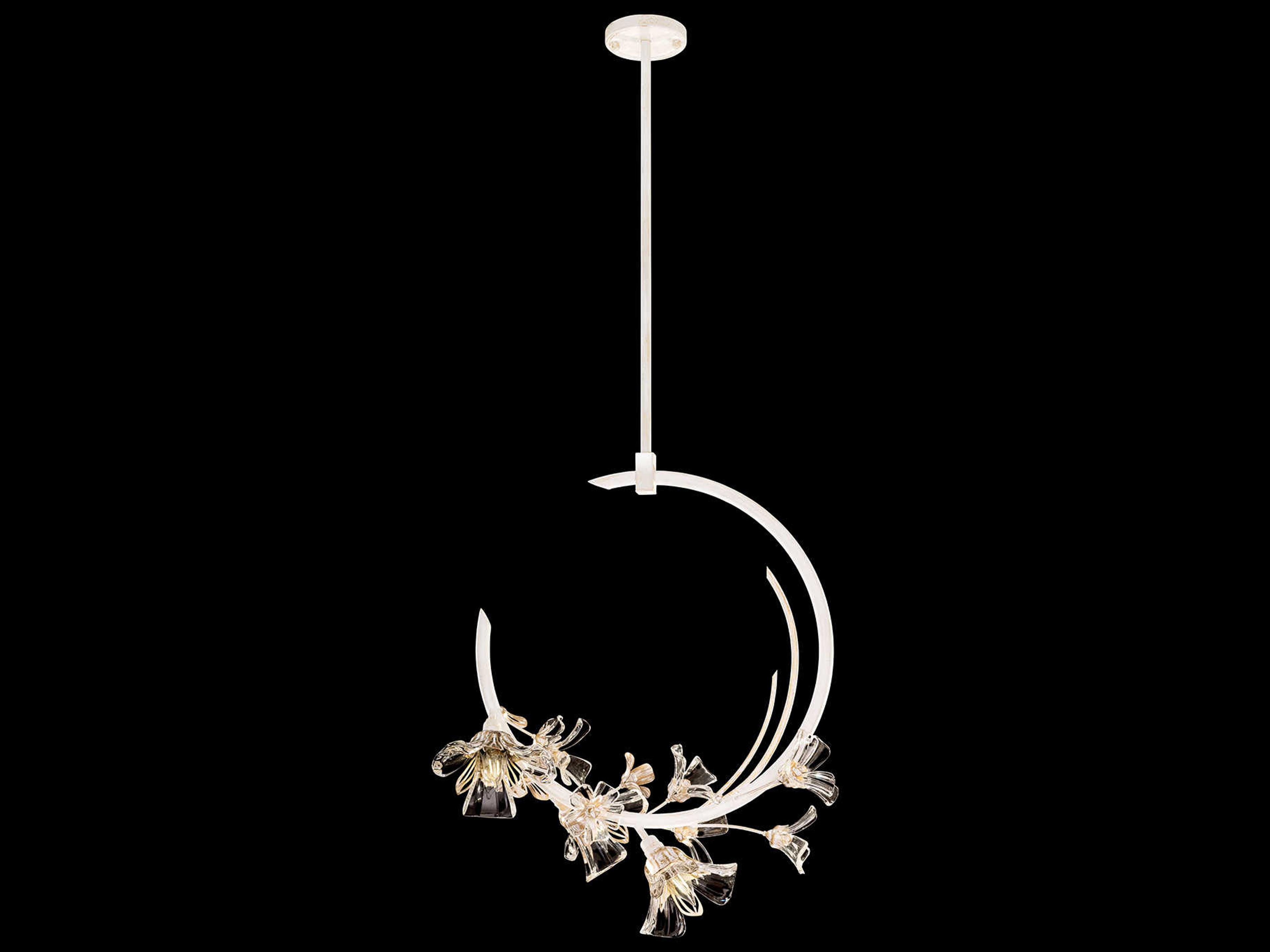 Azu 3-Light White Crystal Pendant