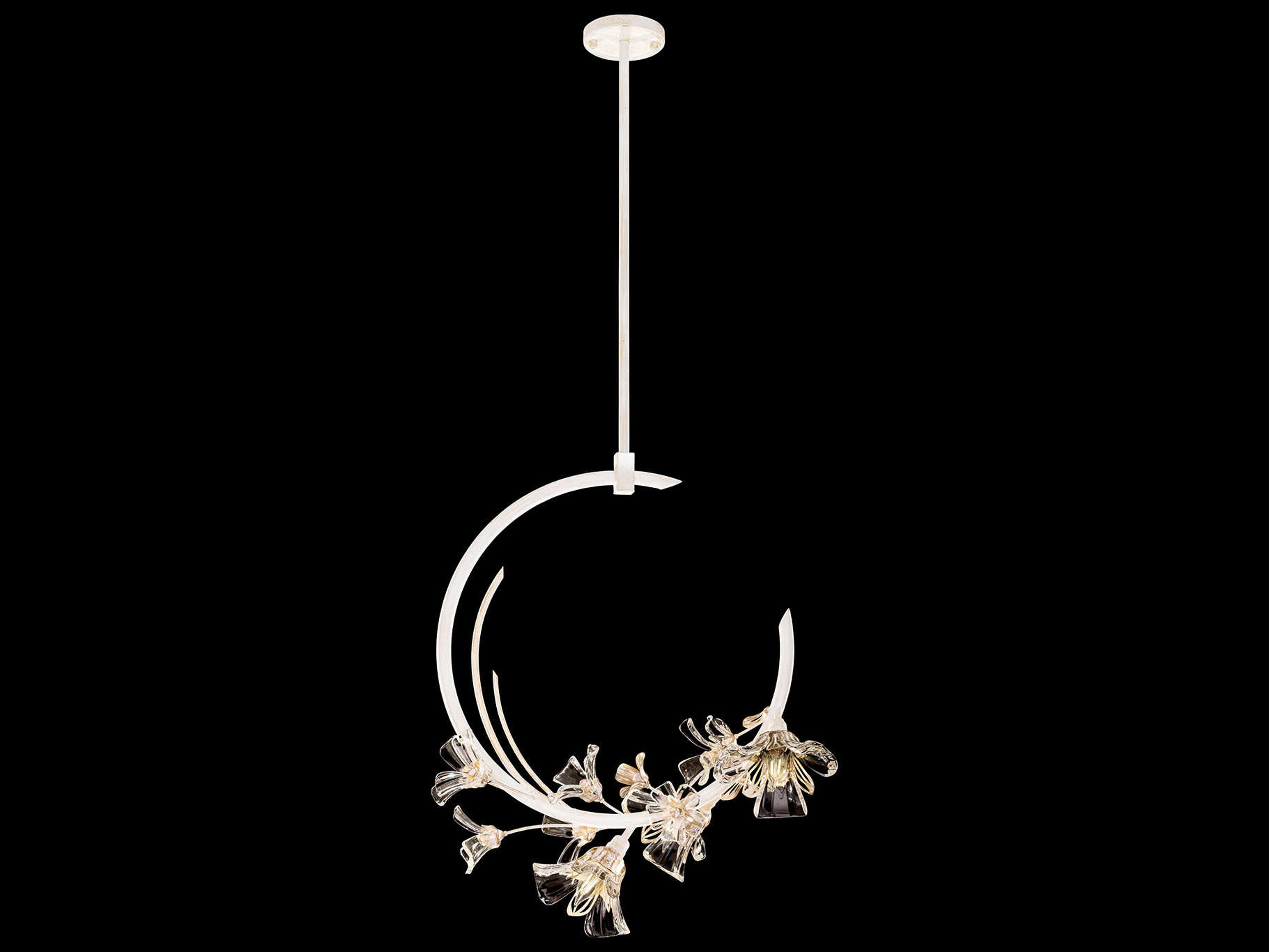 Azu 3-Light White Crystal Pendant