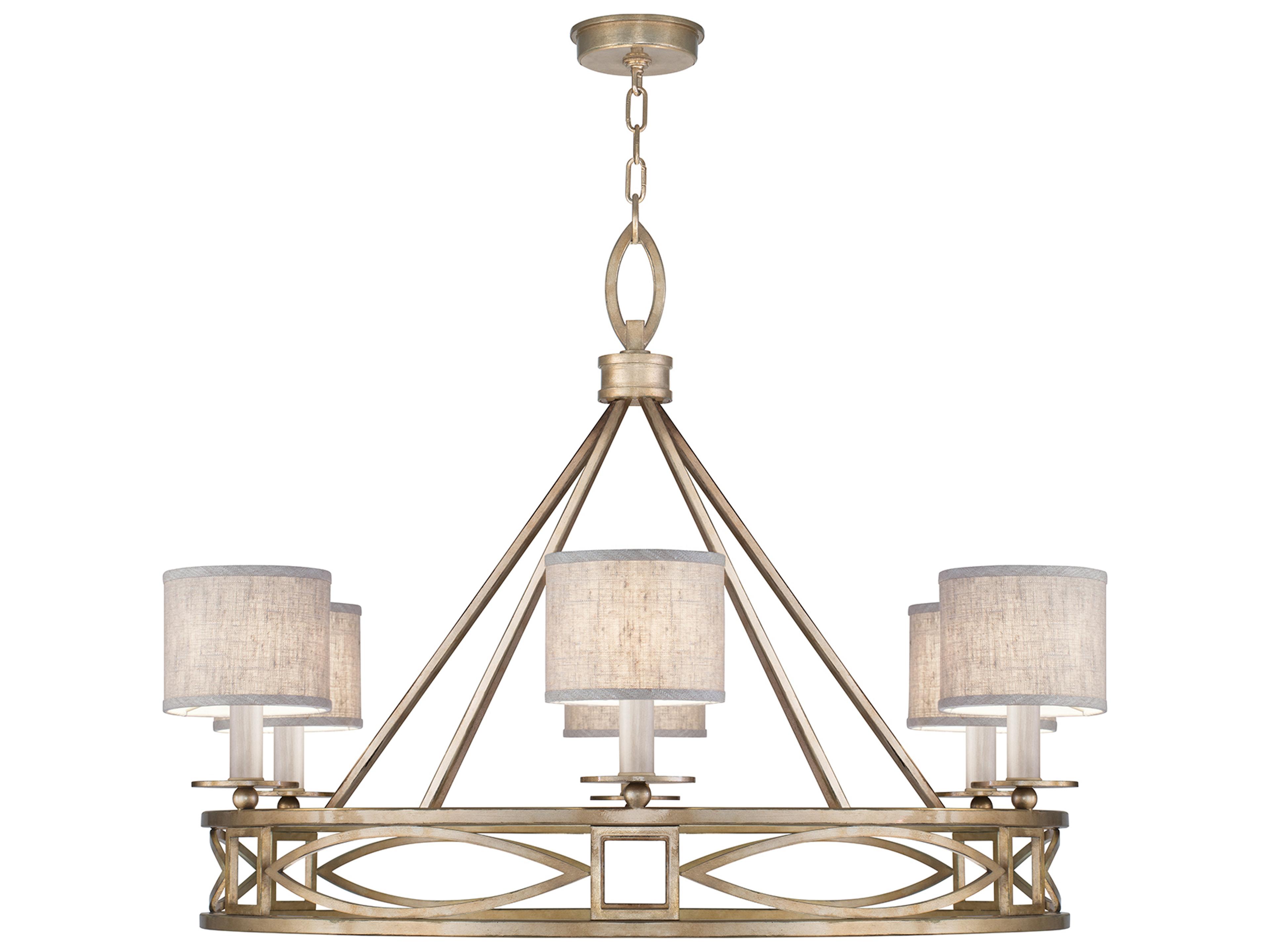 Cienfuegos 6-Light Gold Glass Empire Chandelier