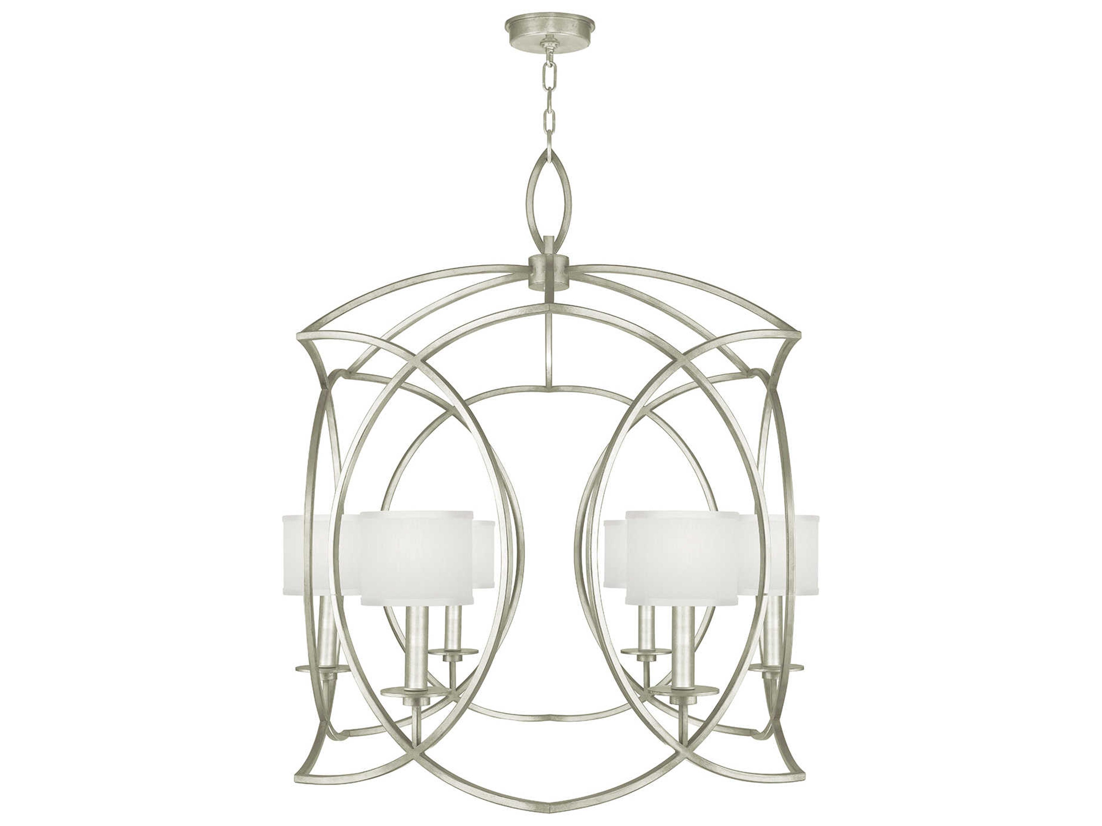 Cienfuegos 6-Light Silver Leaf Candelabra Chandelier
