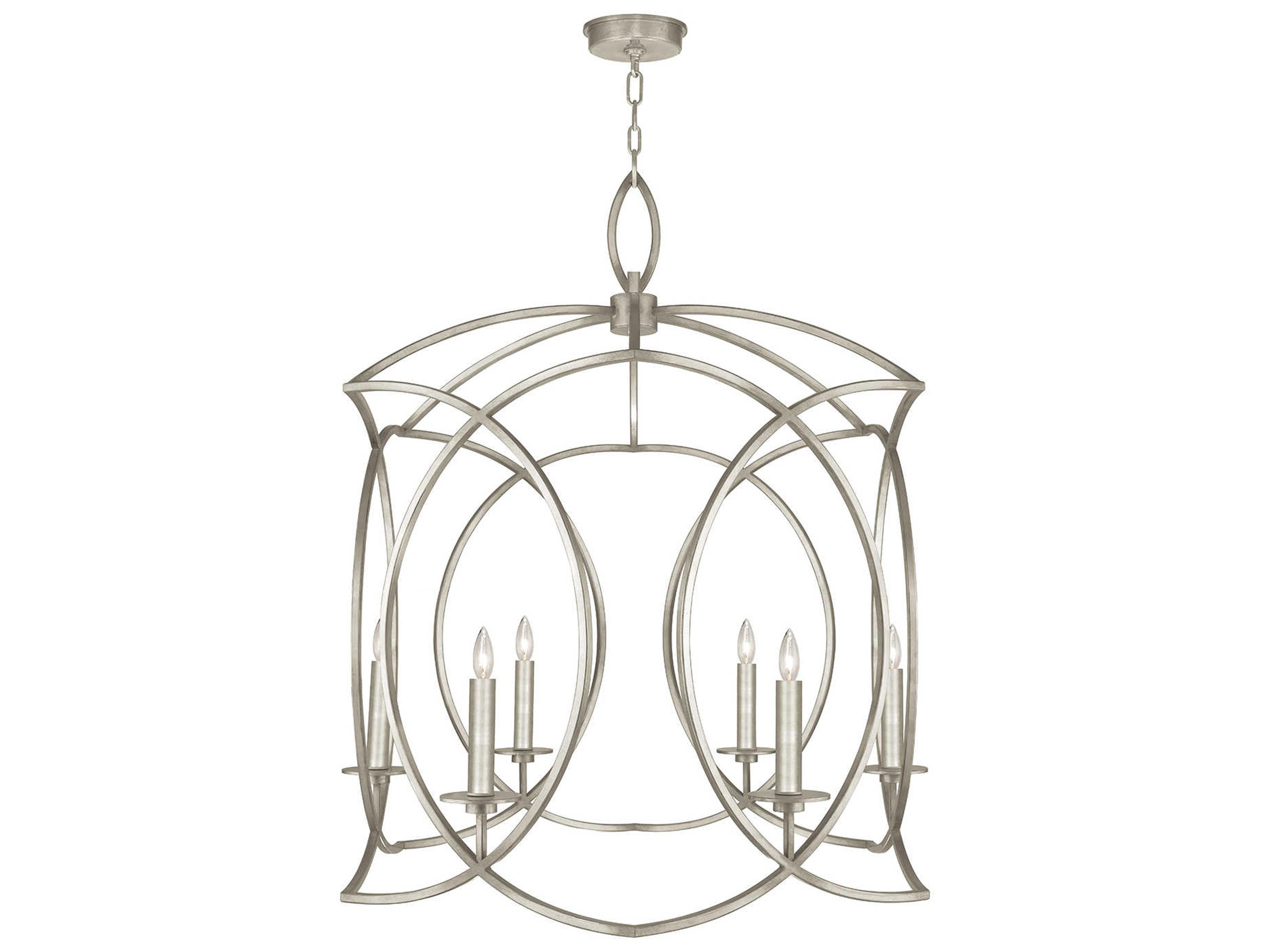 Cienfuegos 6-Light Silver Leaf Candelabra Chandelier