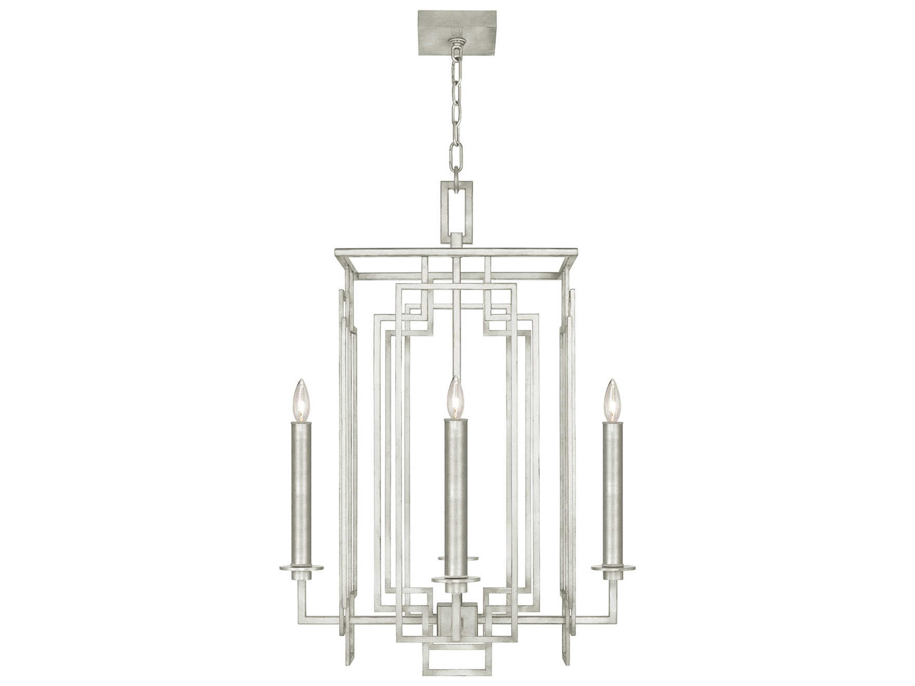 Cienfuegos 4-Light Silver Leaf Candelabra Chandelier