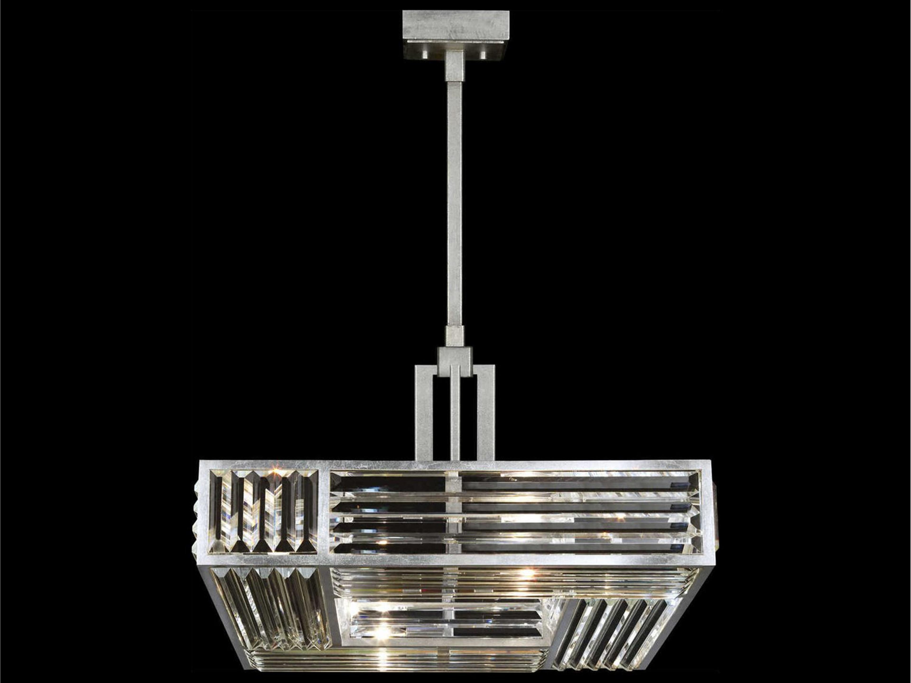 Crystal Enchantment 4-Light Silver Pendant