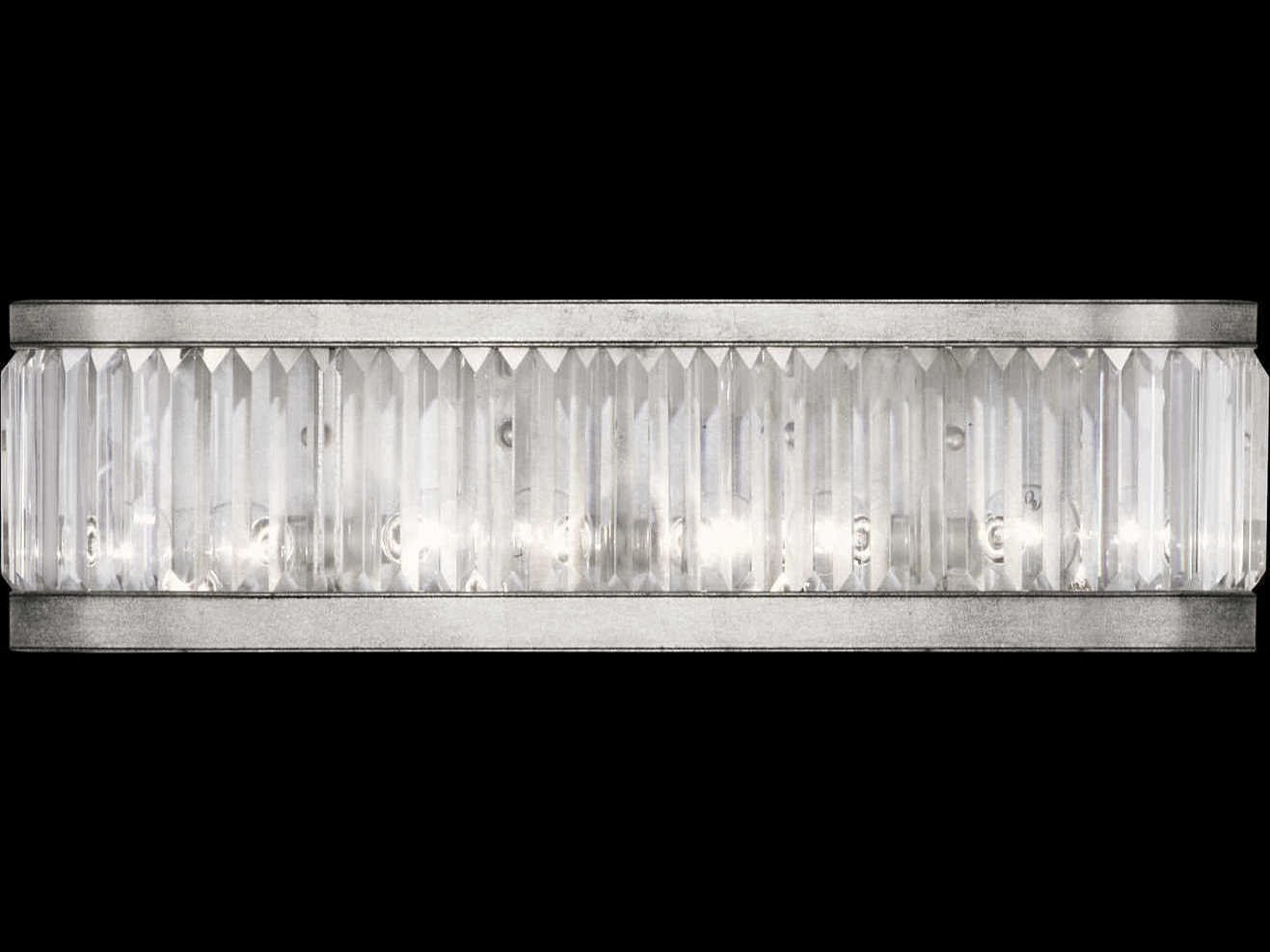 Crystal Enchantment Silver Vanity Light