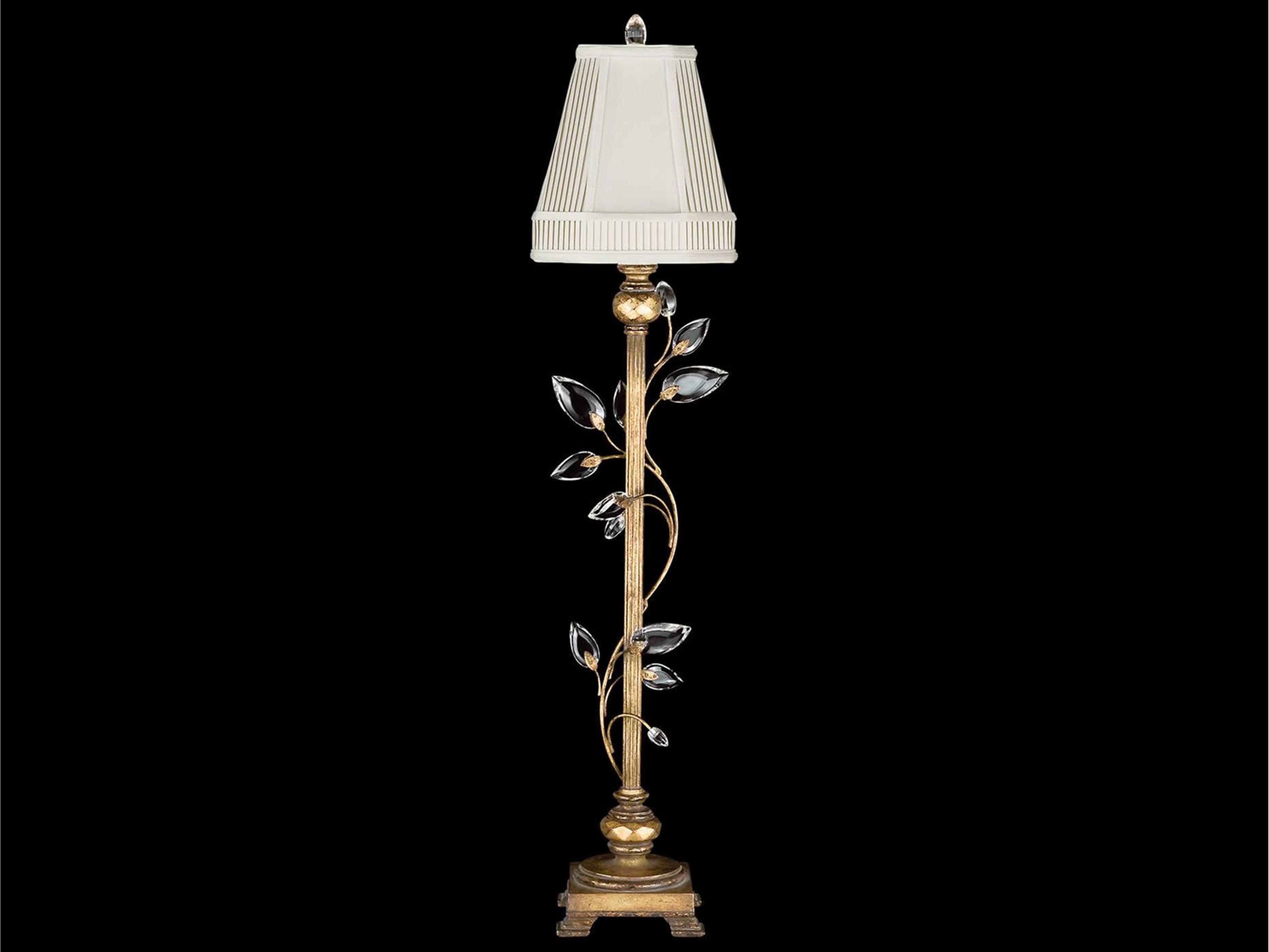 Crystal Laurel Gold Buffet Lamp