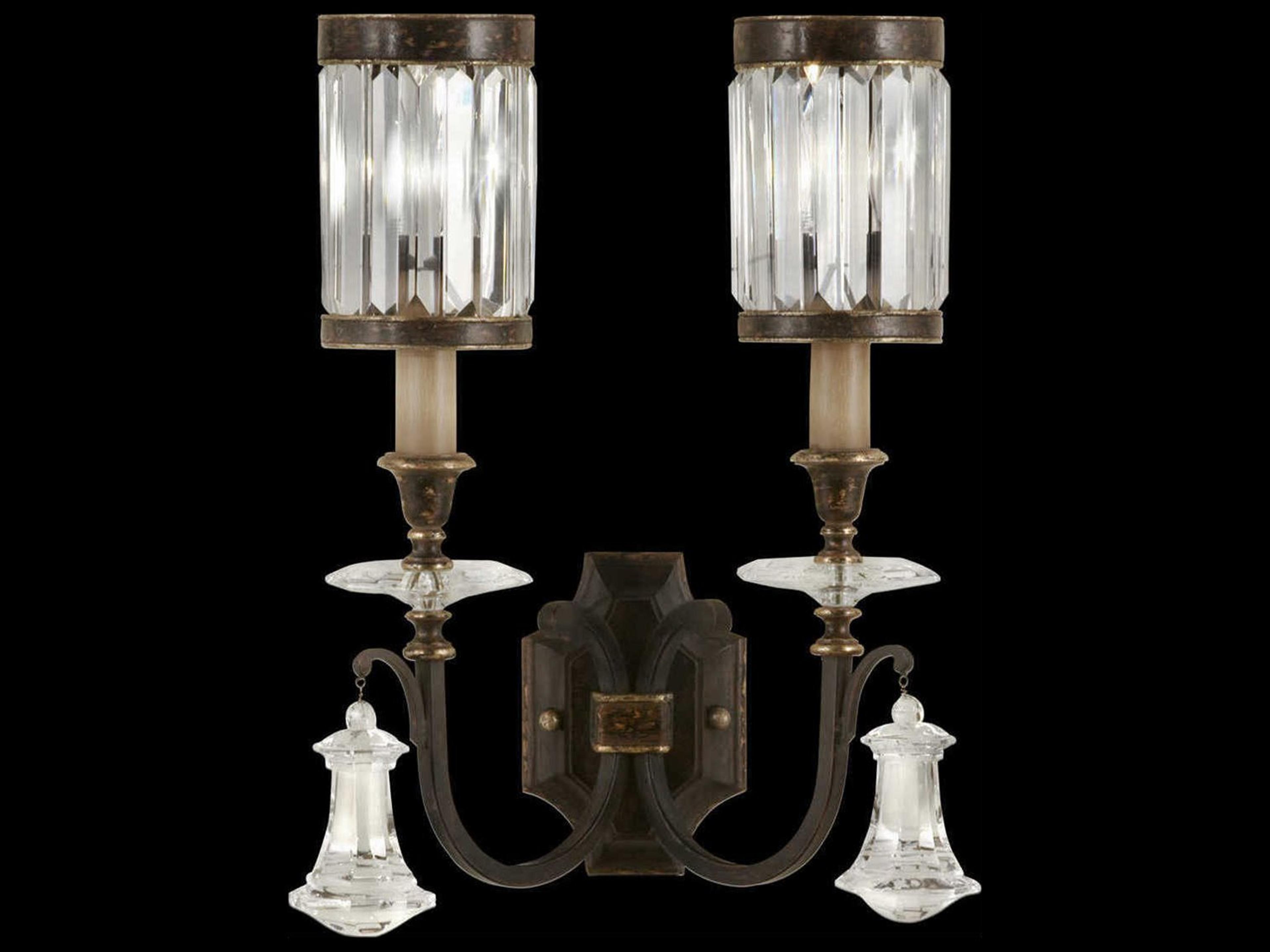 Eaton Place Clear Crystal Wall Sconce