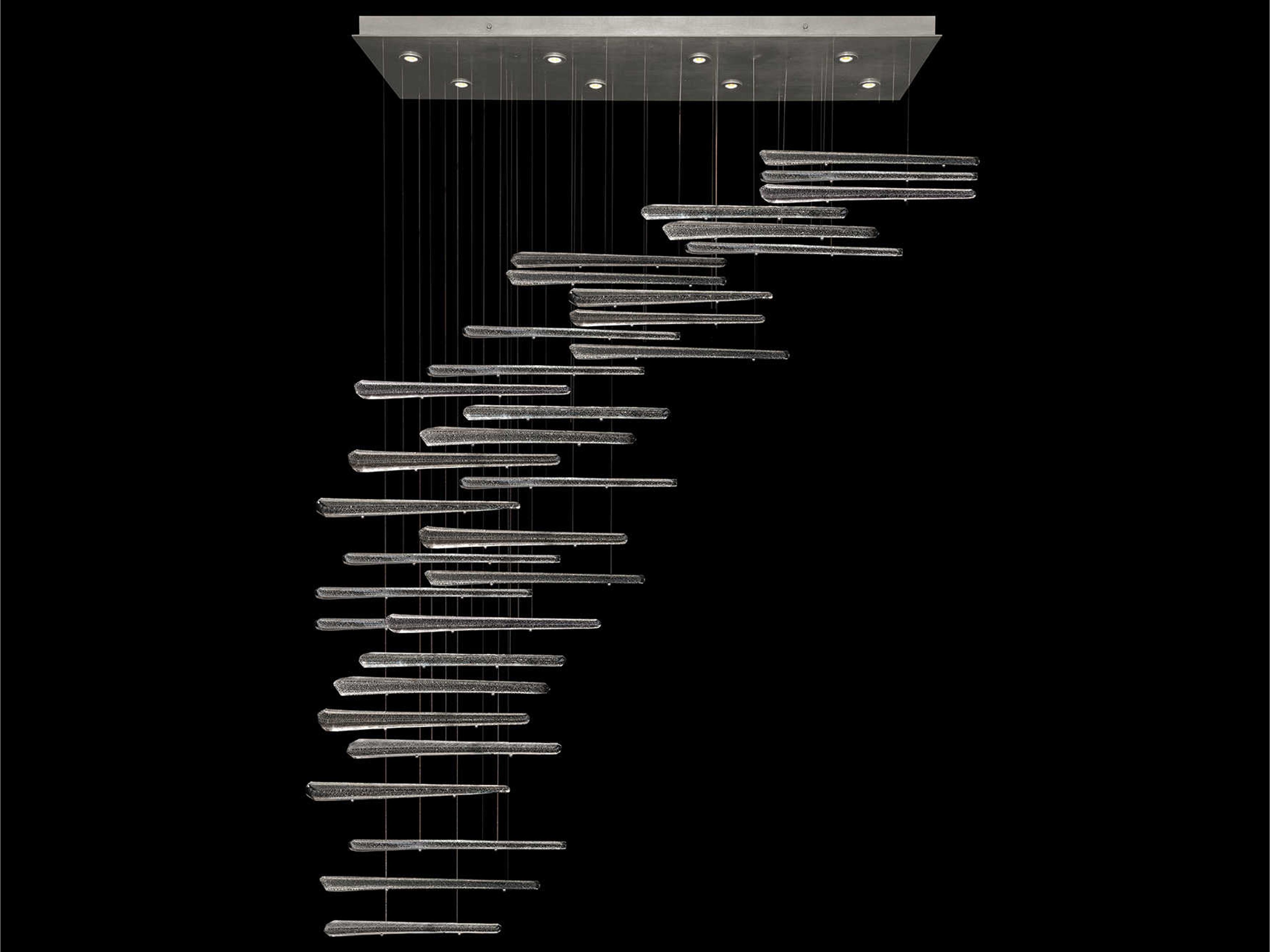 Elevate Rectangular Pendant Silver Leaf