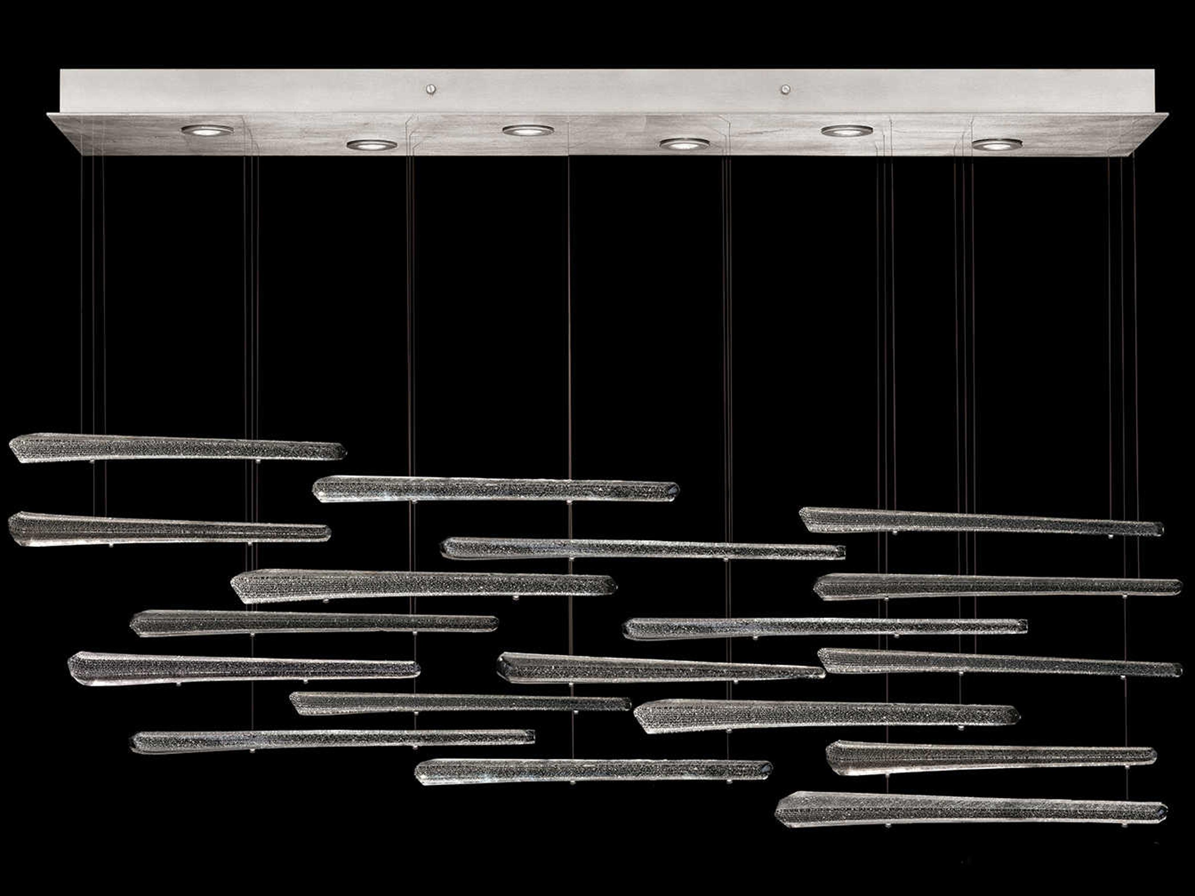 Elevate Rectangular Pendant Light Modern Crystal