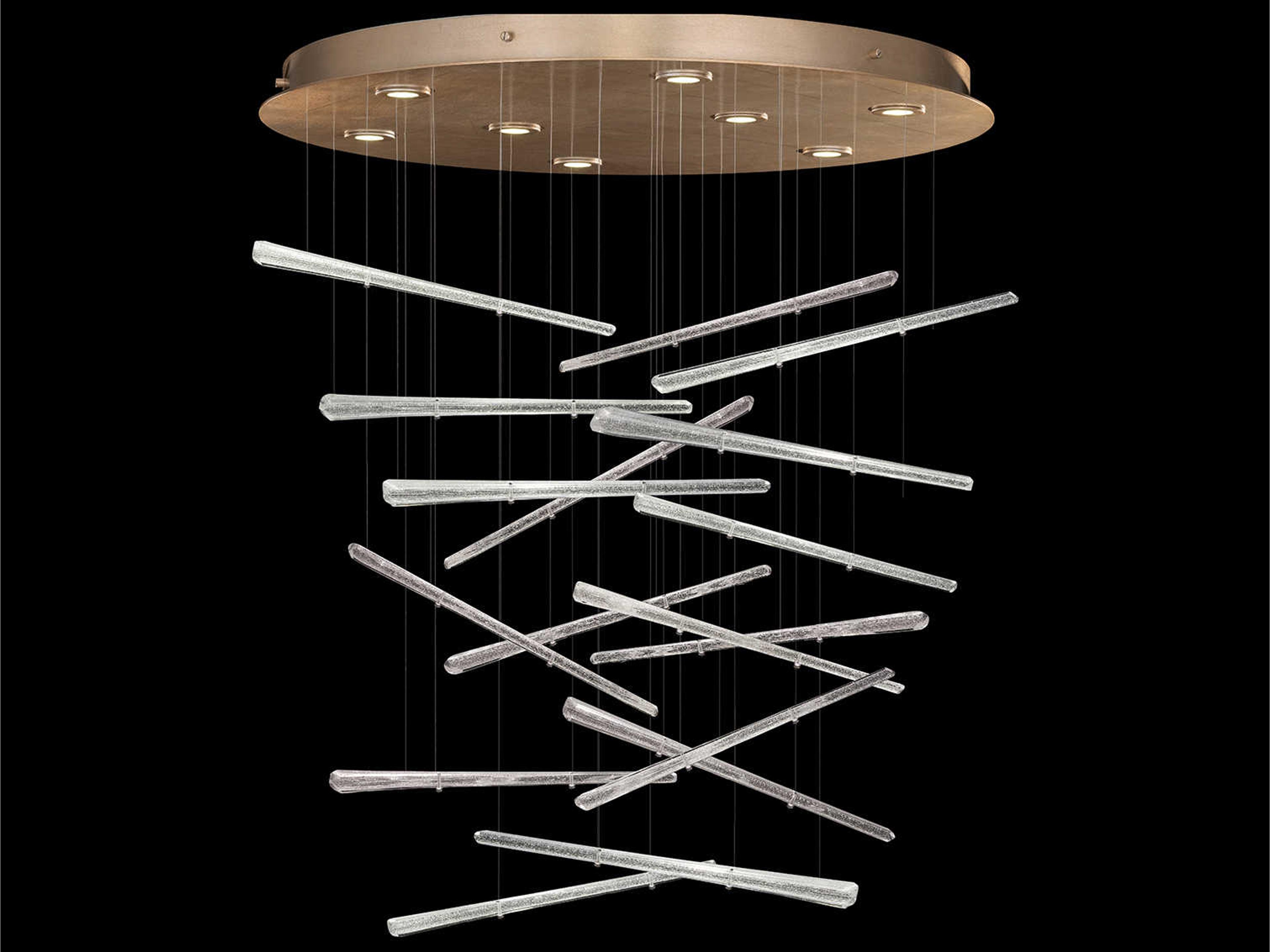 Elevate Round Pendant with Crystal Spires