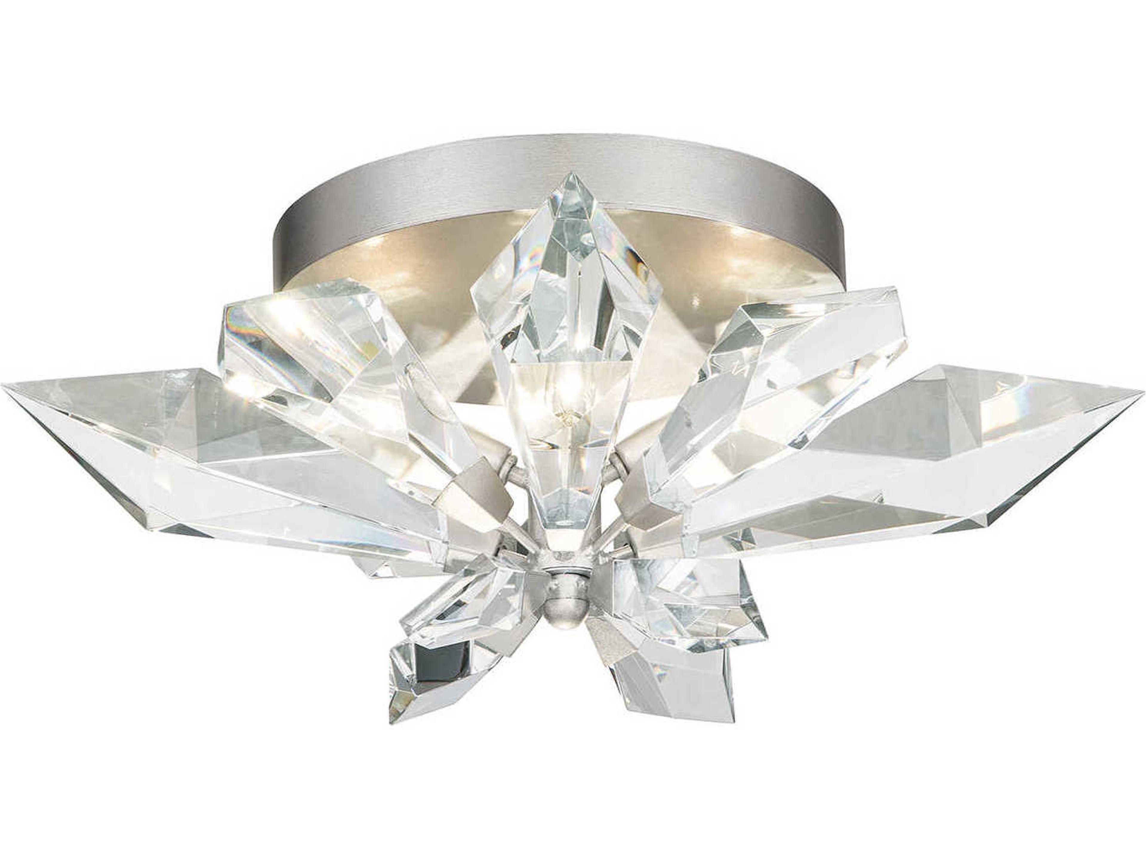 Foret Round Flush Mount in Silver