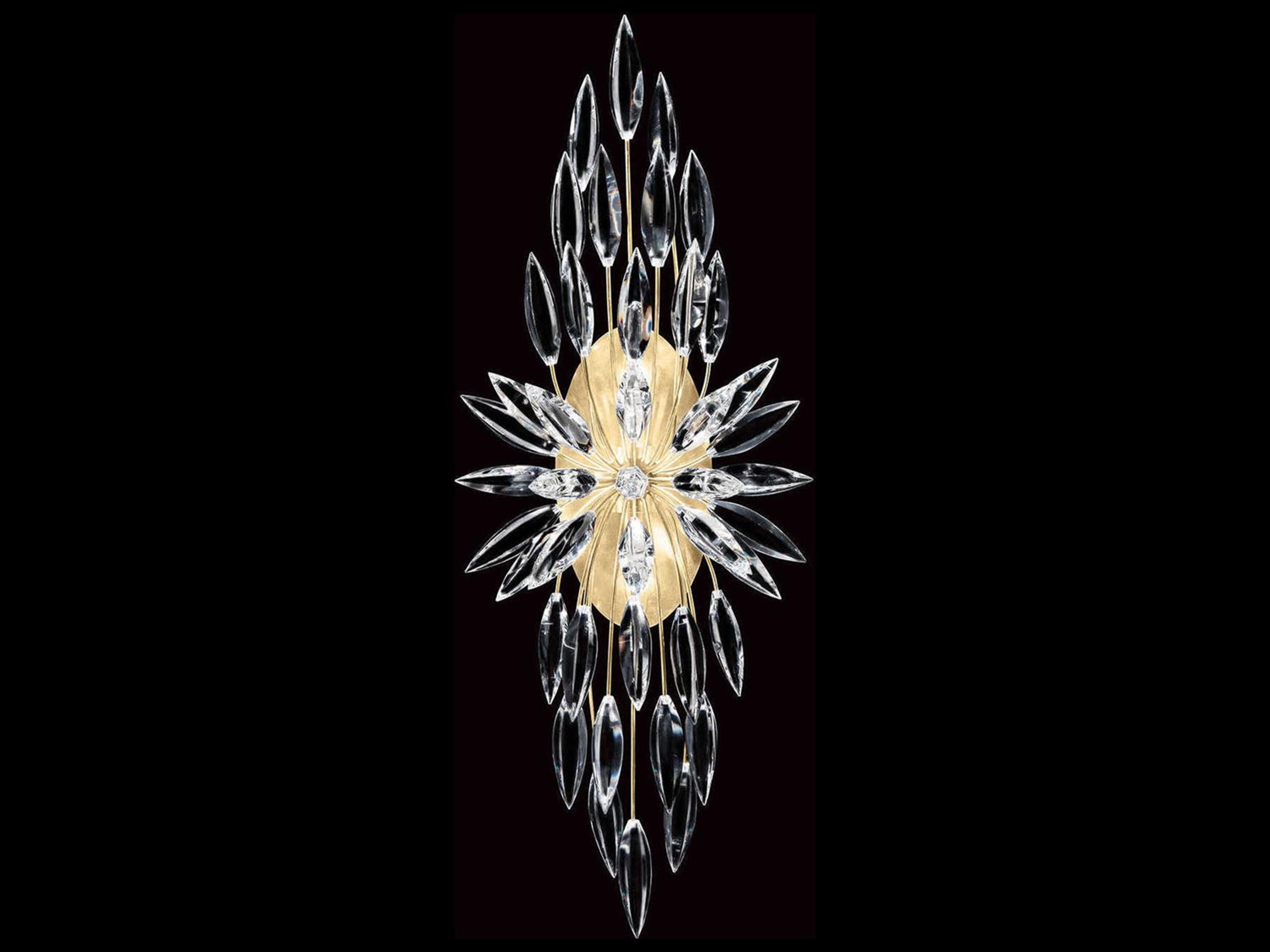Lily Buds Wall Sconce in Gold Leaf