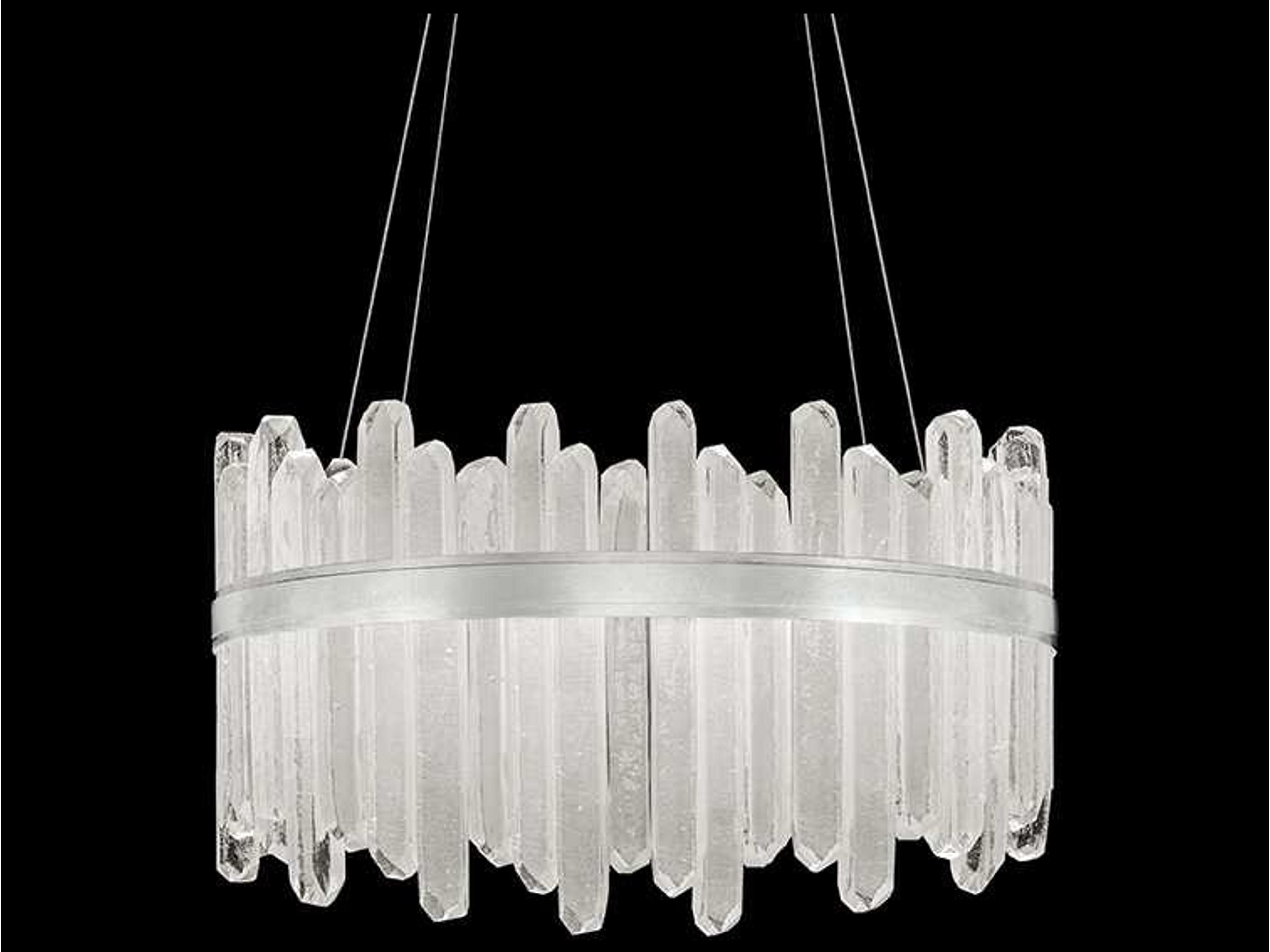 Lior Round Pendant Light Modern Silver