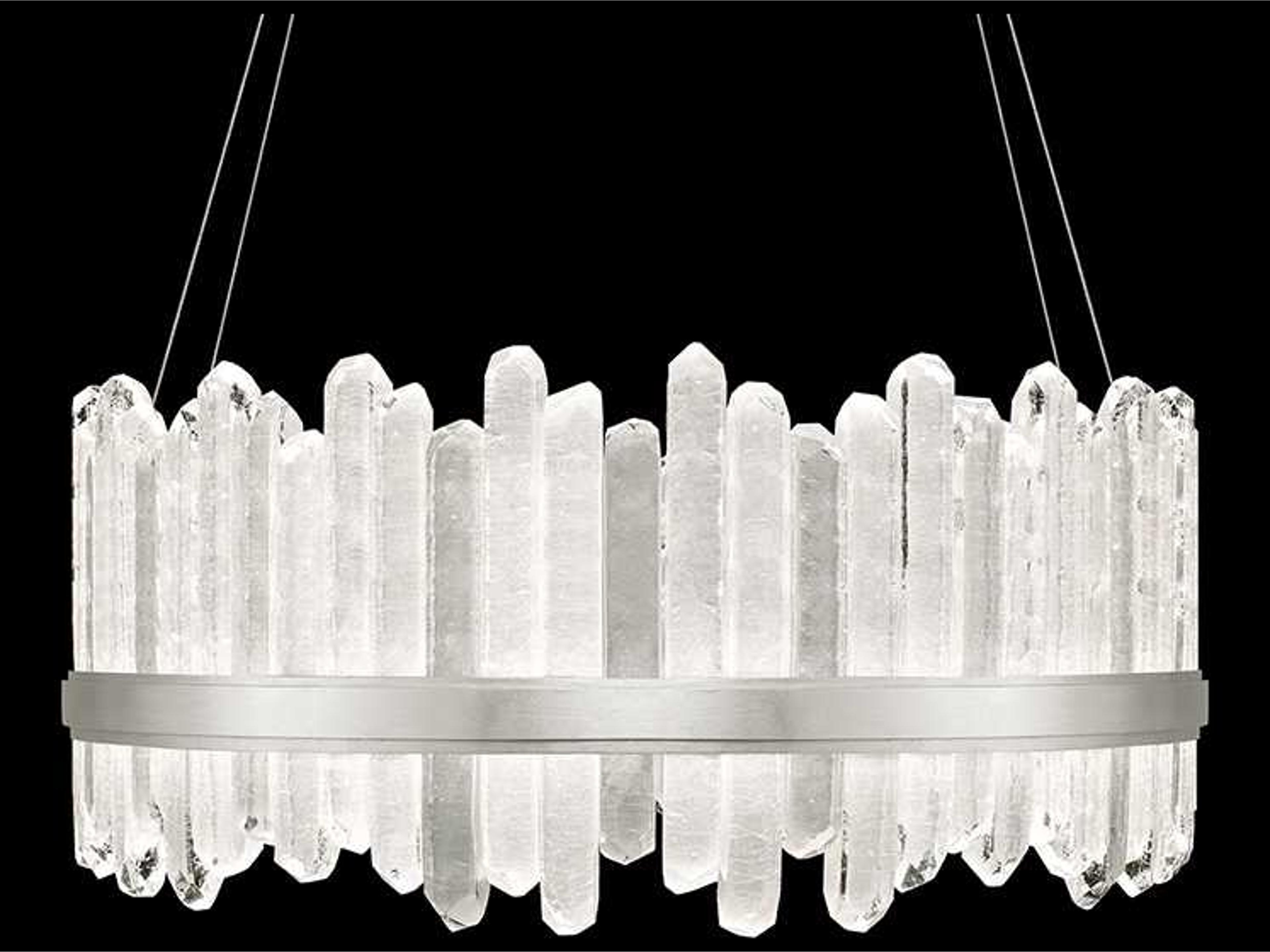 Lior LED Pendant Chandelier 41-Inch Silver