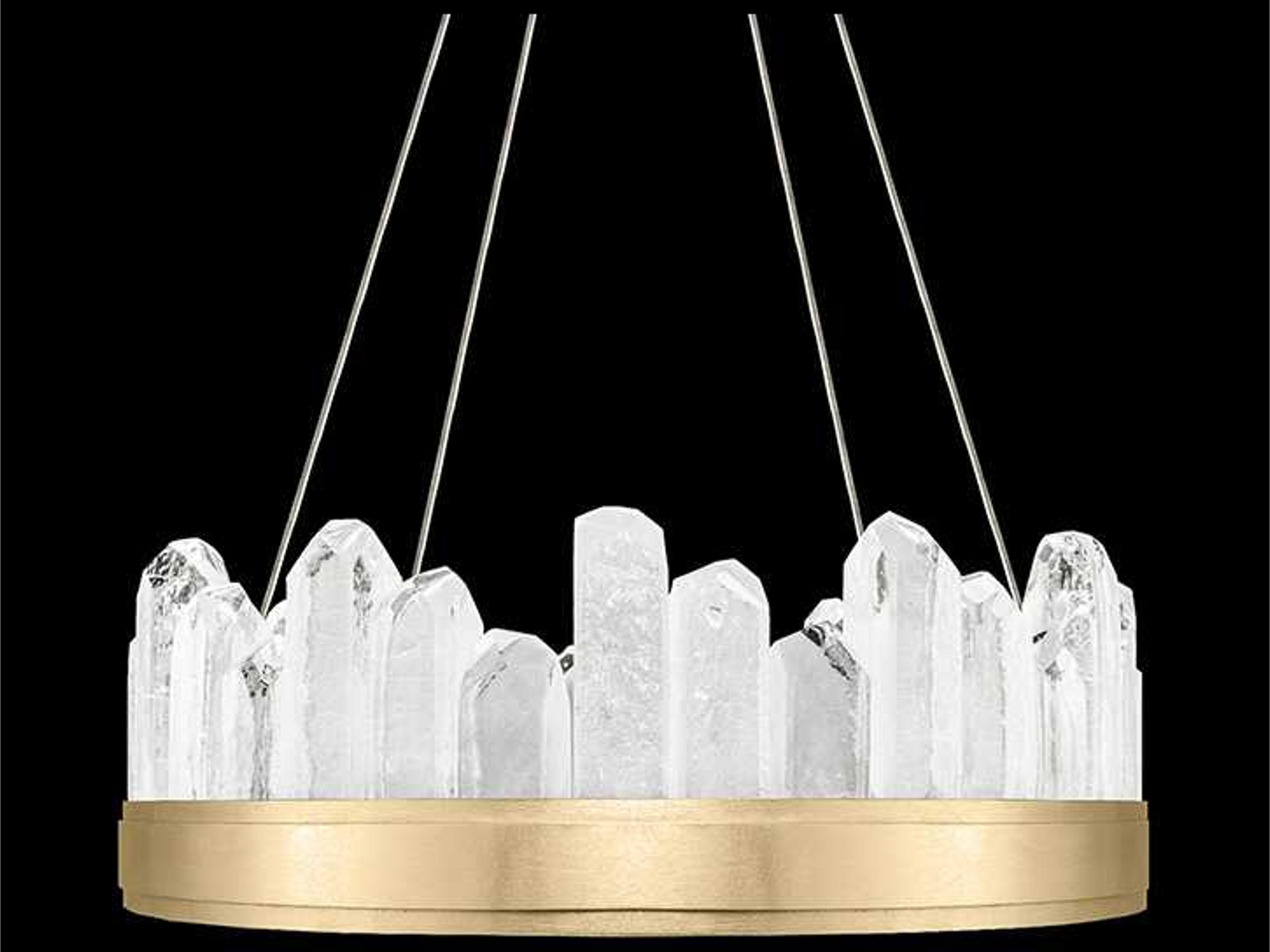 Lior 12-Light Pendant Gold Glass LED