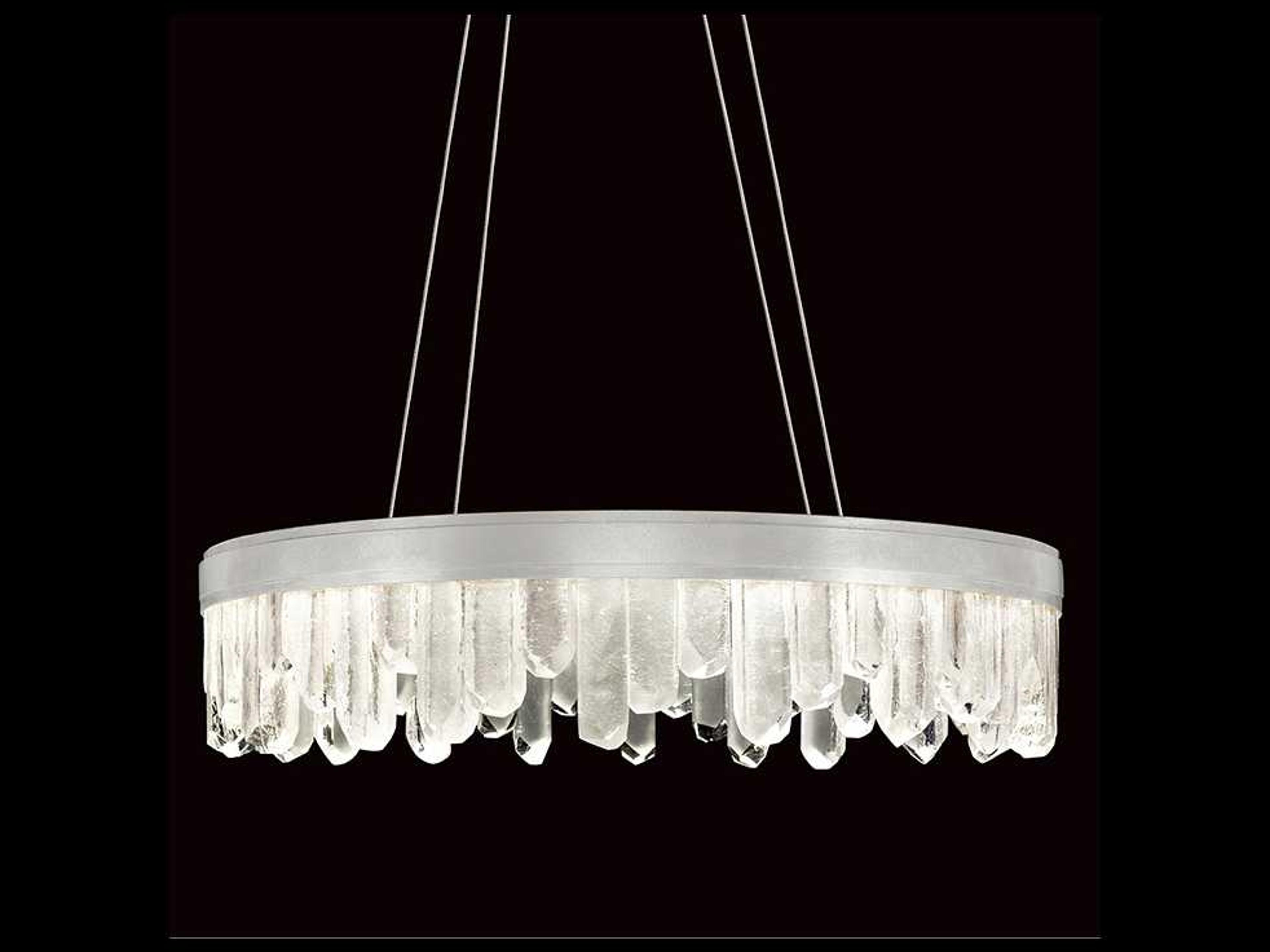 Lior Pendant Light Silver Leaf Round