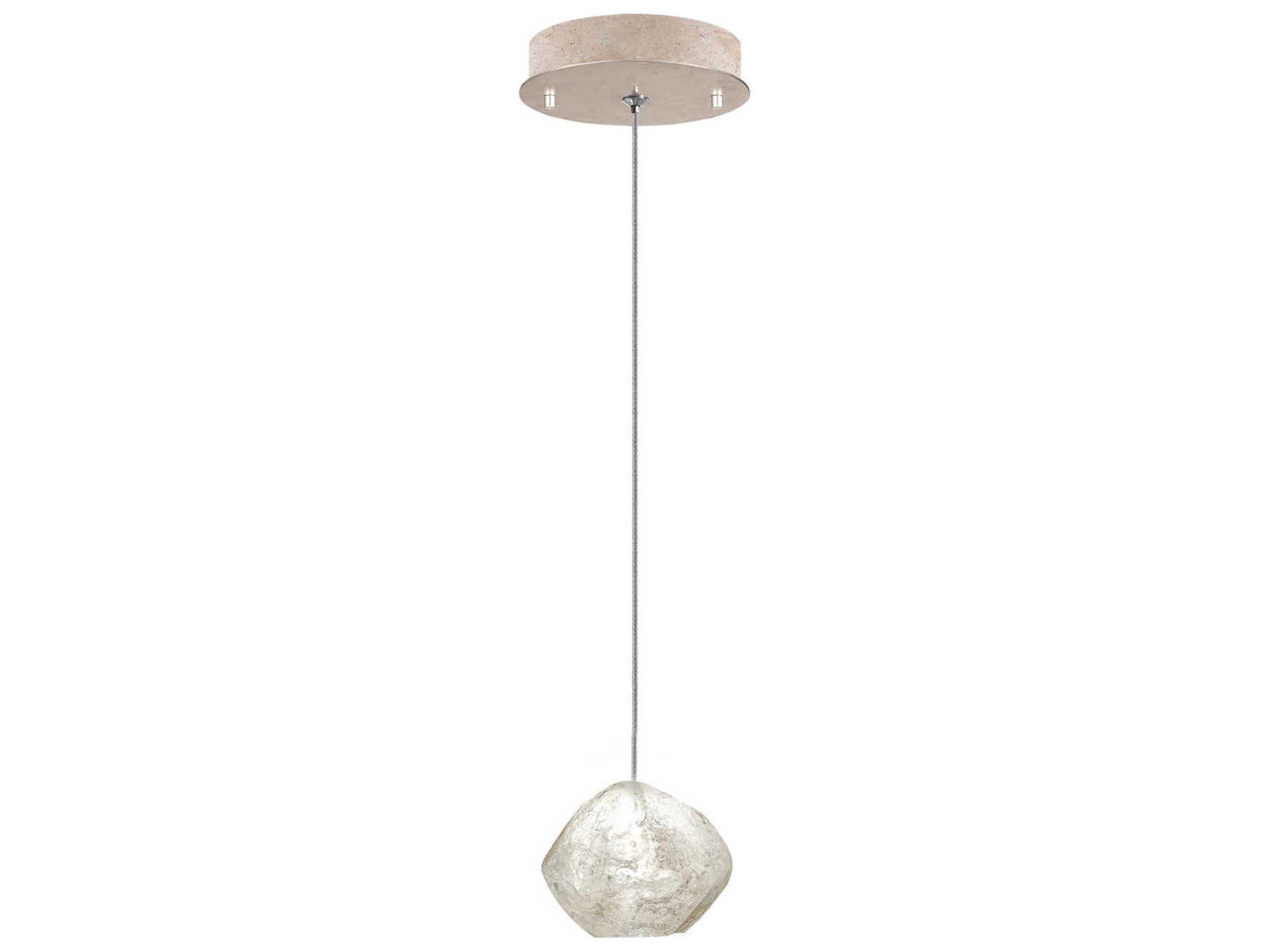 Natural Inspirations 1-Light Gold Glass LED Mini Pendant