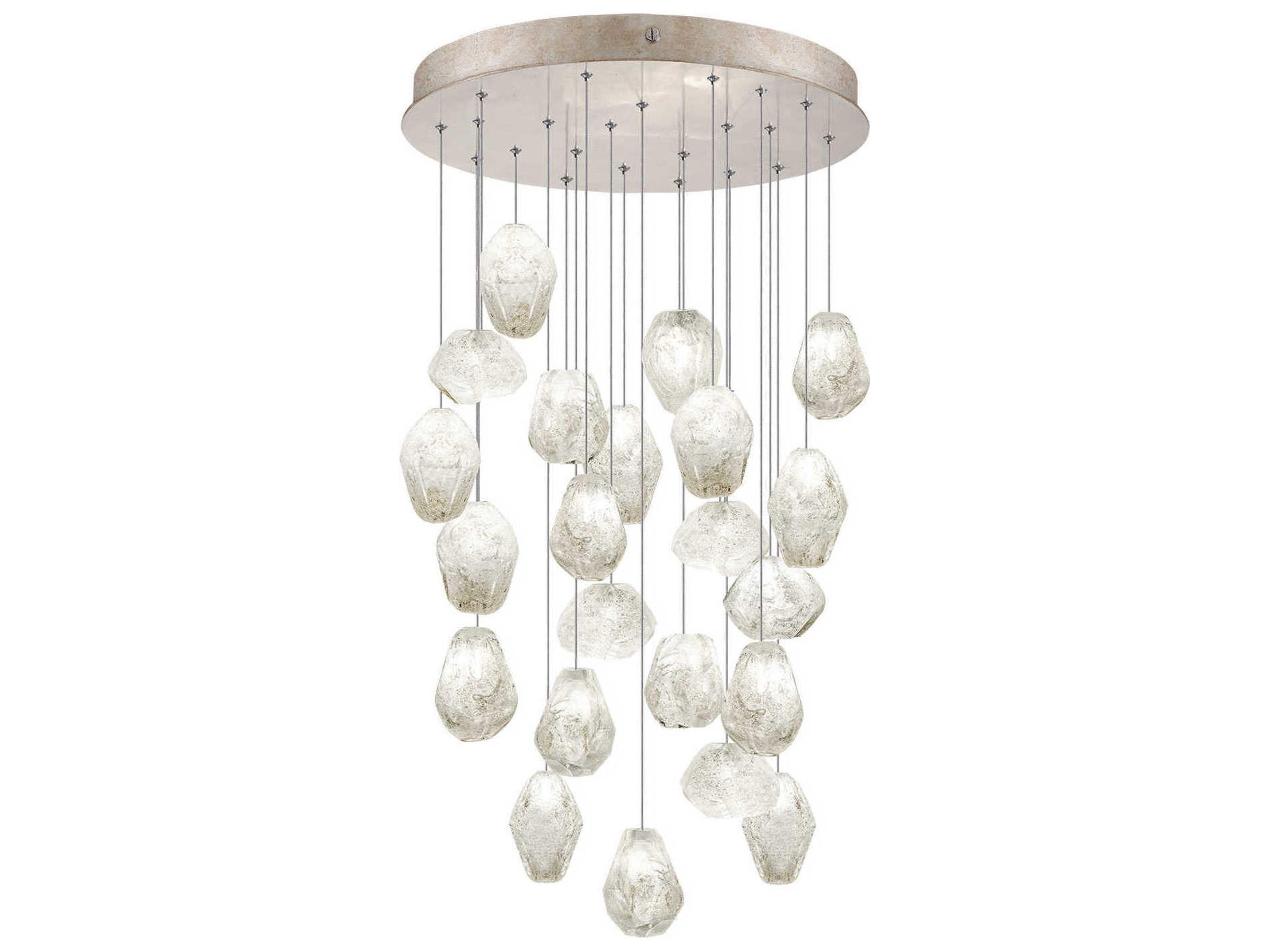 Natural Inspirations 22-Light Gold Glass LED Pendant