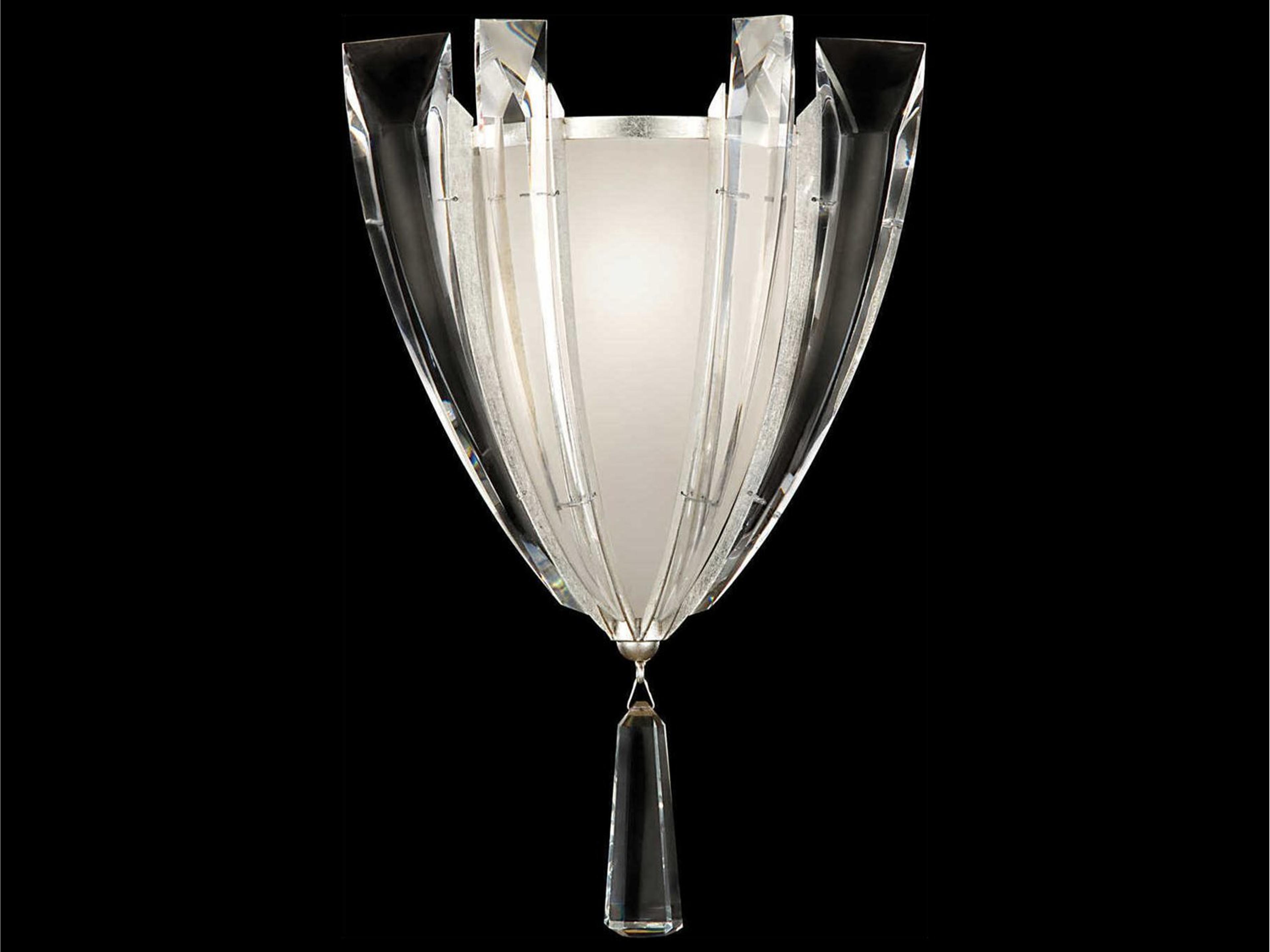 Vol De Cristal Silver Crystal Wall Sconce