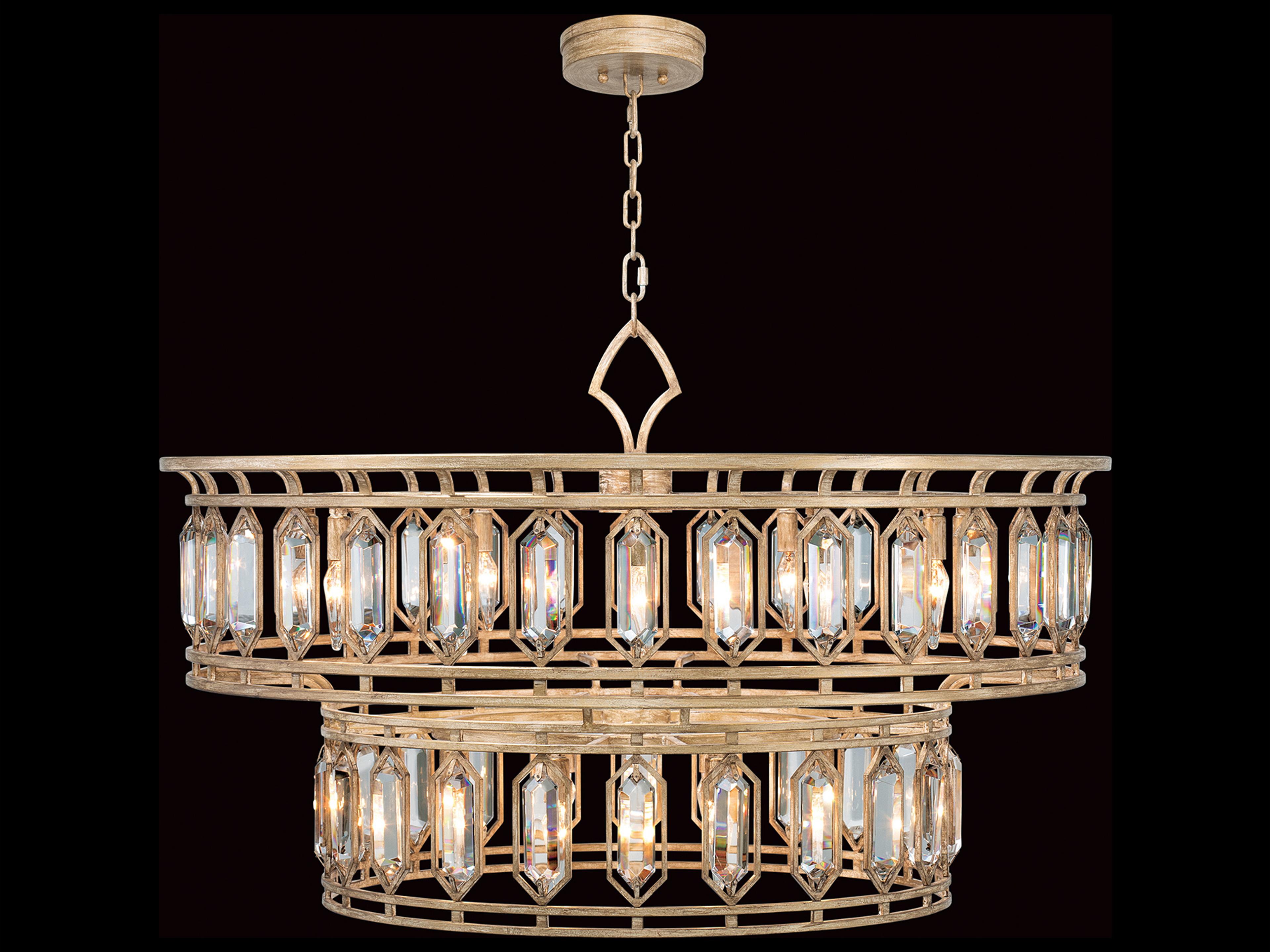 Westminster 20-Light Gold Crystal Pendant