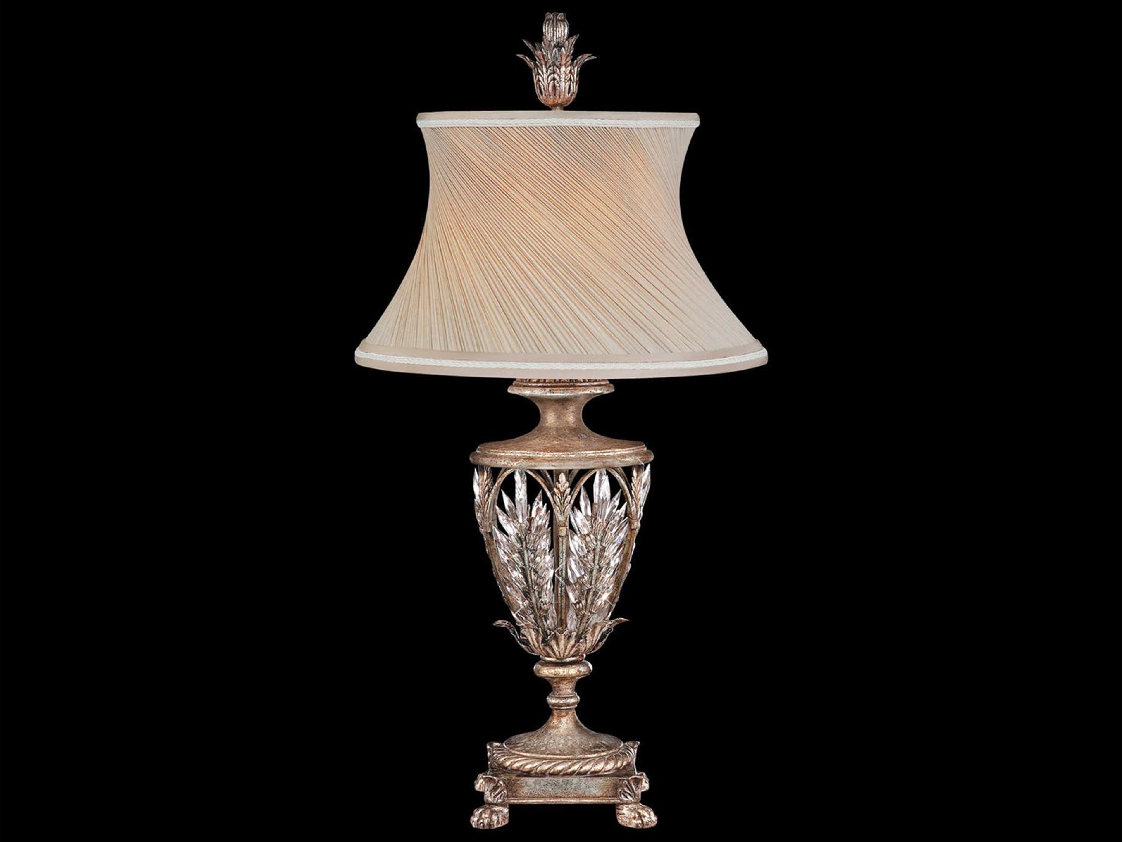 Winter Palace Silver Crystal Table Lamp
