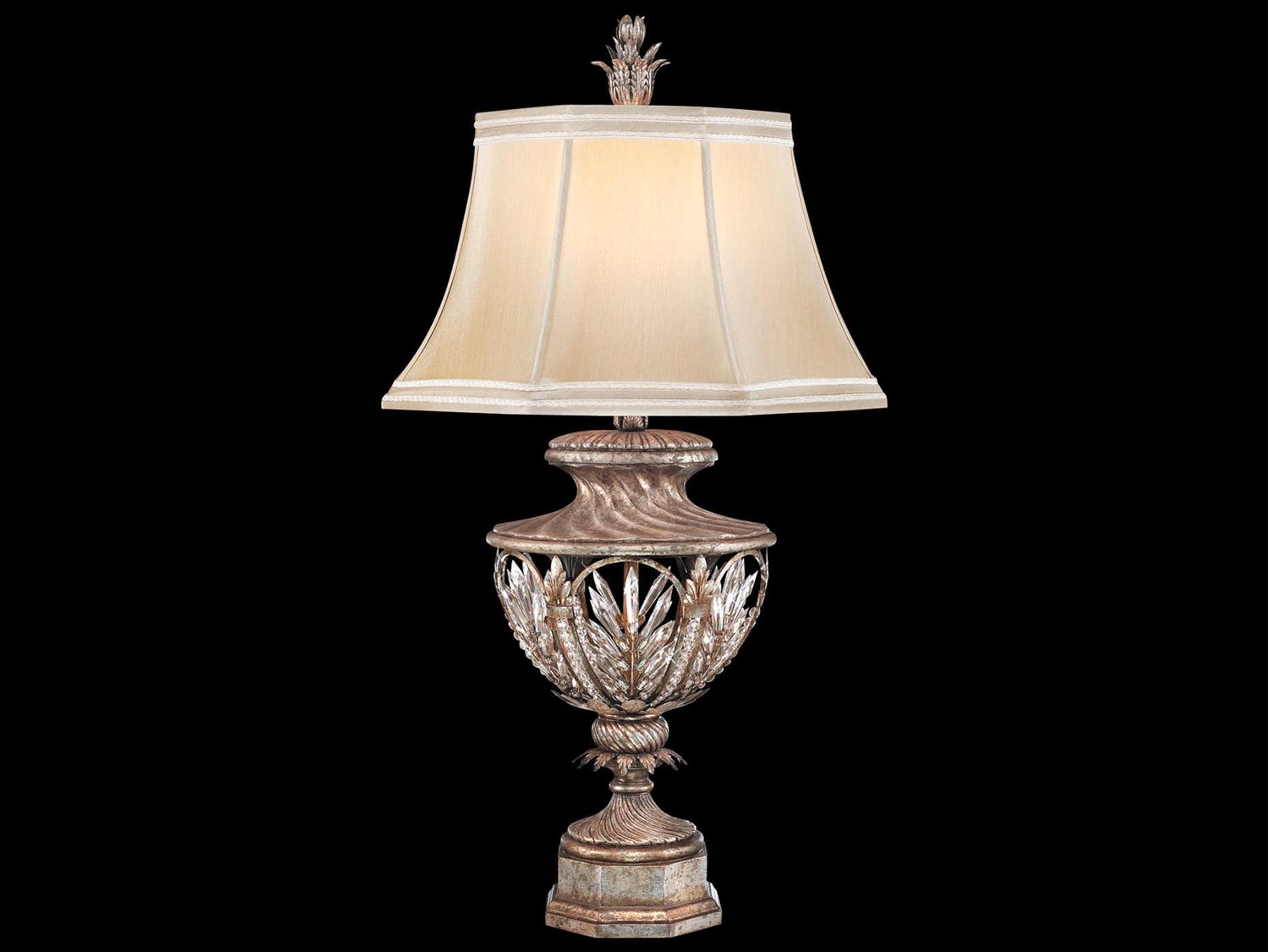 Winter Palace Silver Crystal Table Lamp