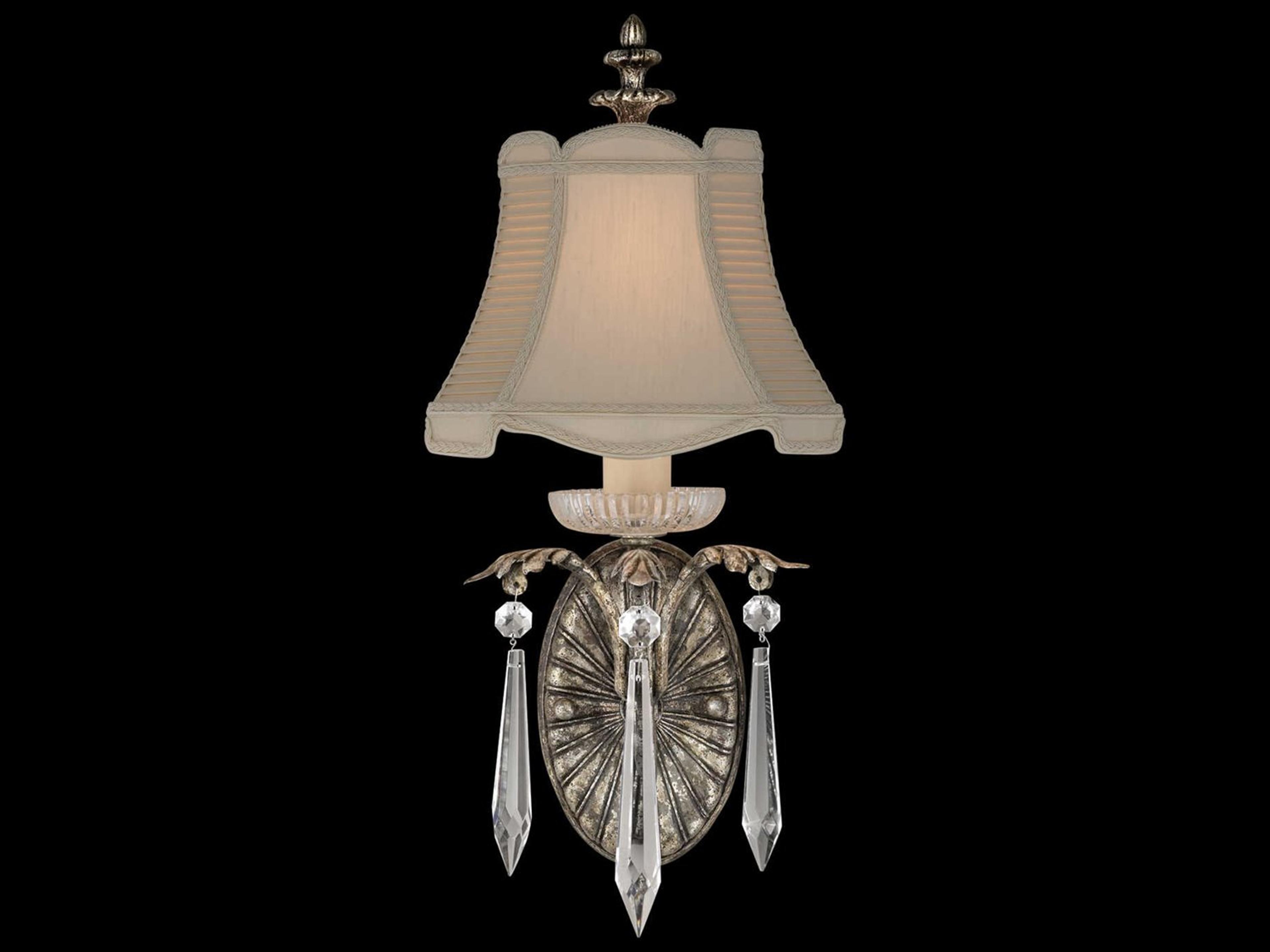 Winter Palace Silver Crystal Wall Sconce
