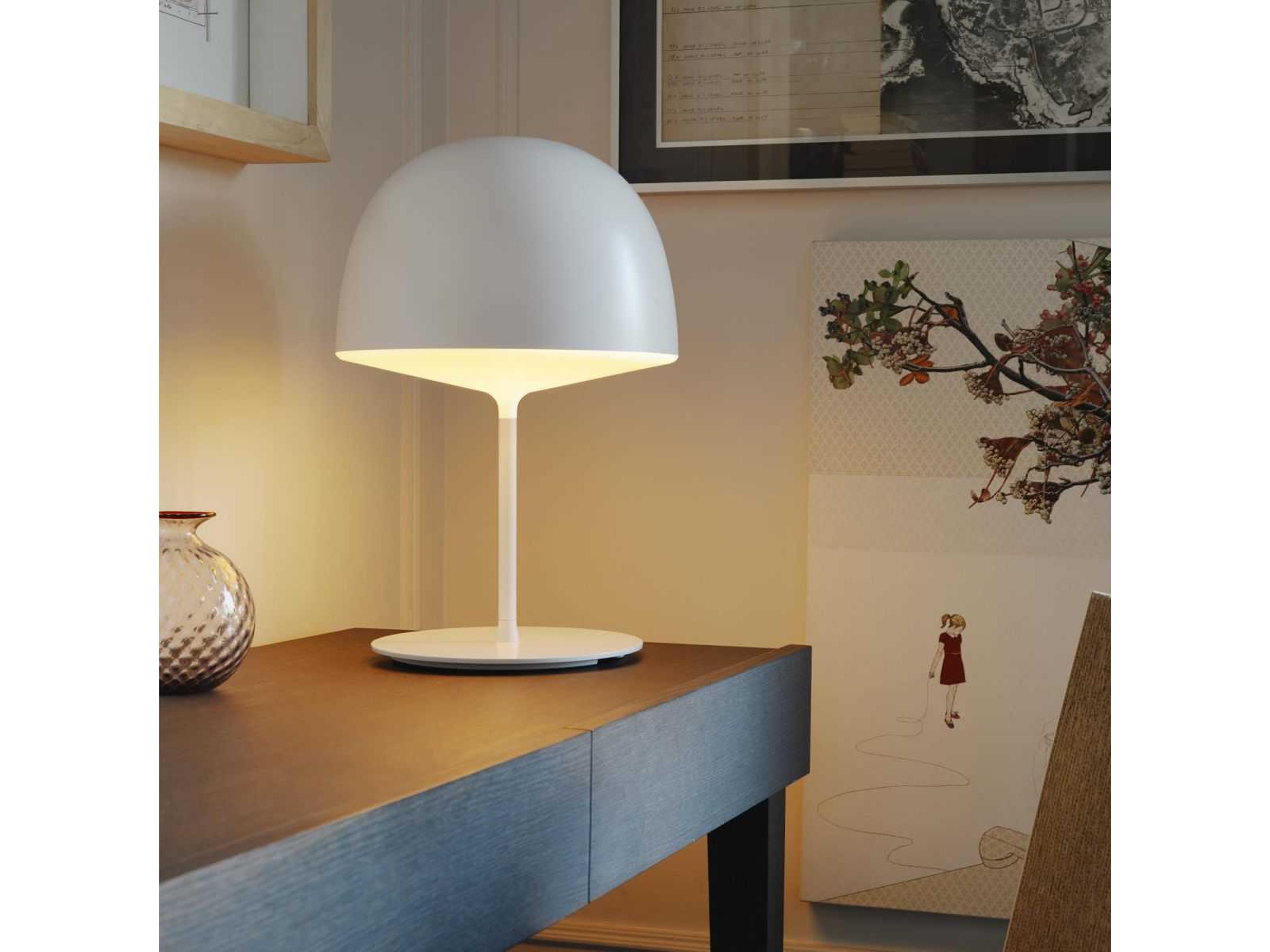 Cheshire Table Lamp in White