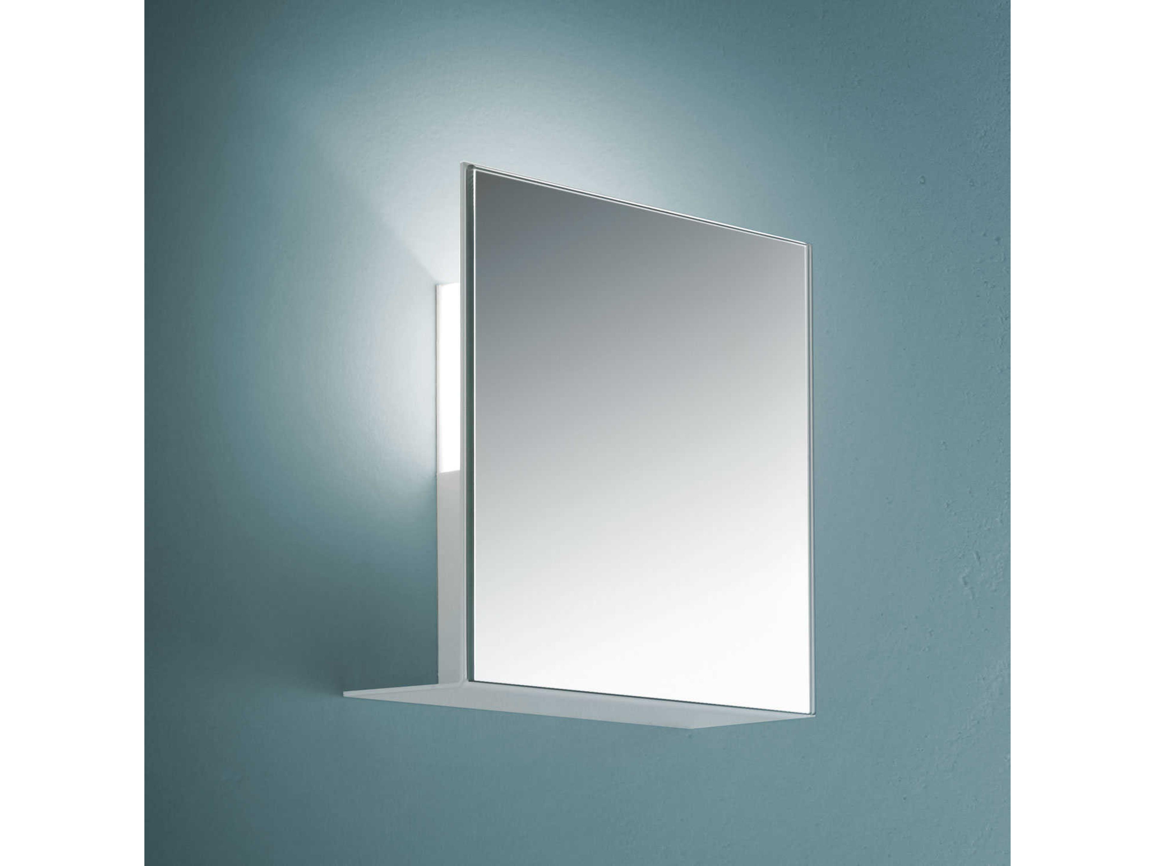Corrubedo 1-Light Mirrored Gray Glass Wall Sconce