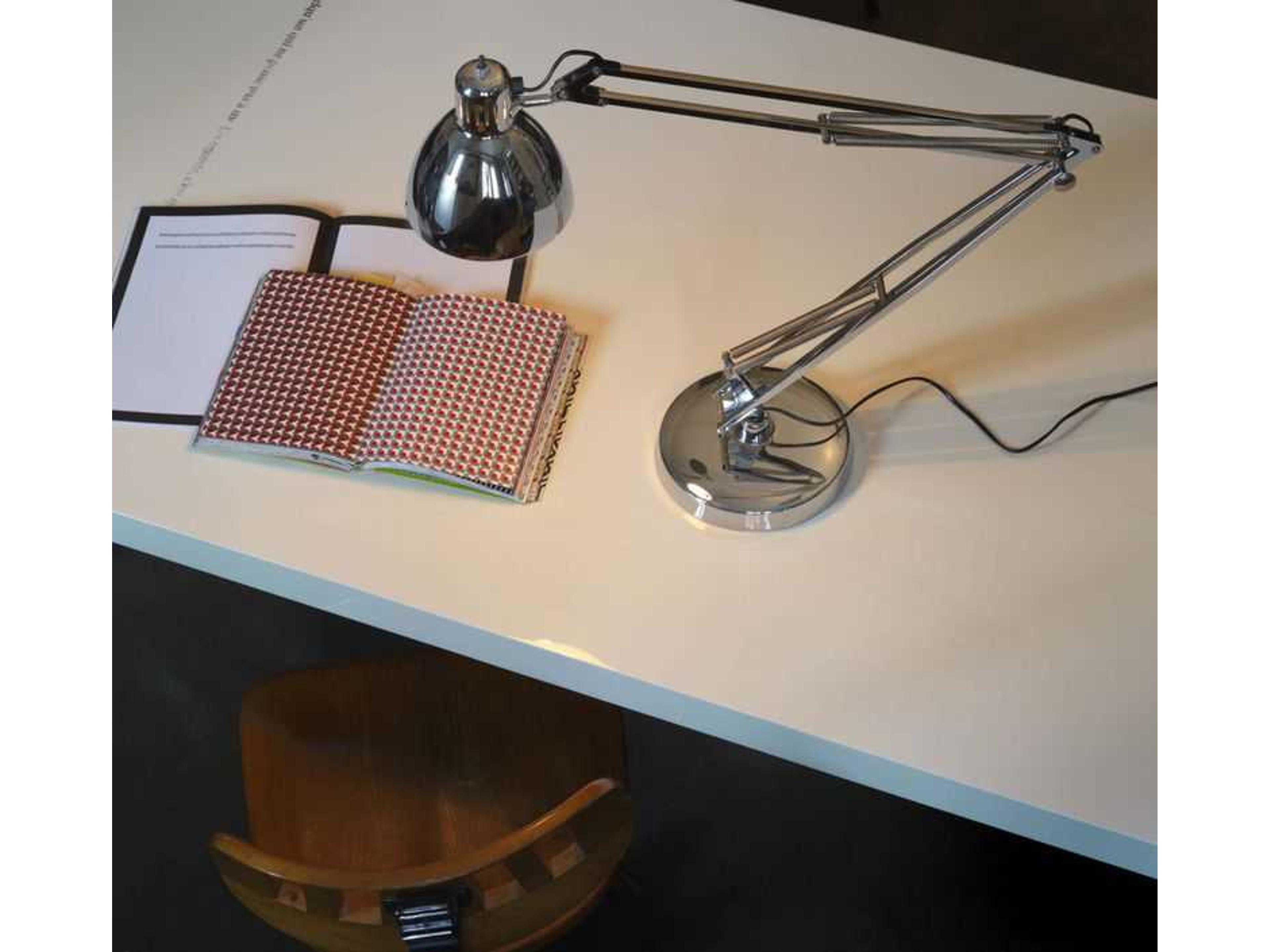 Fontana Arte Naska1 LED Chrome Desk Lamp