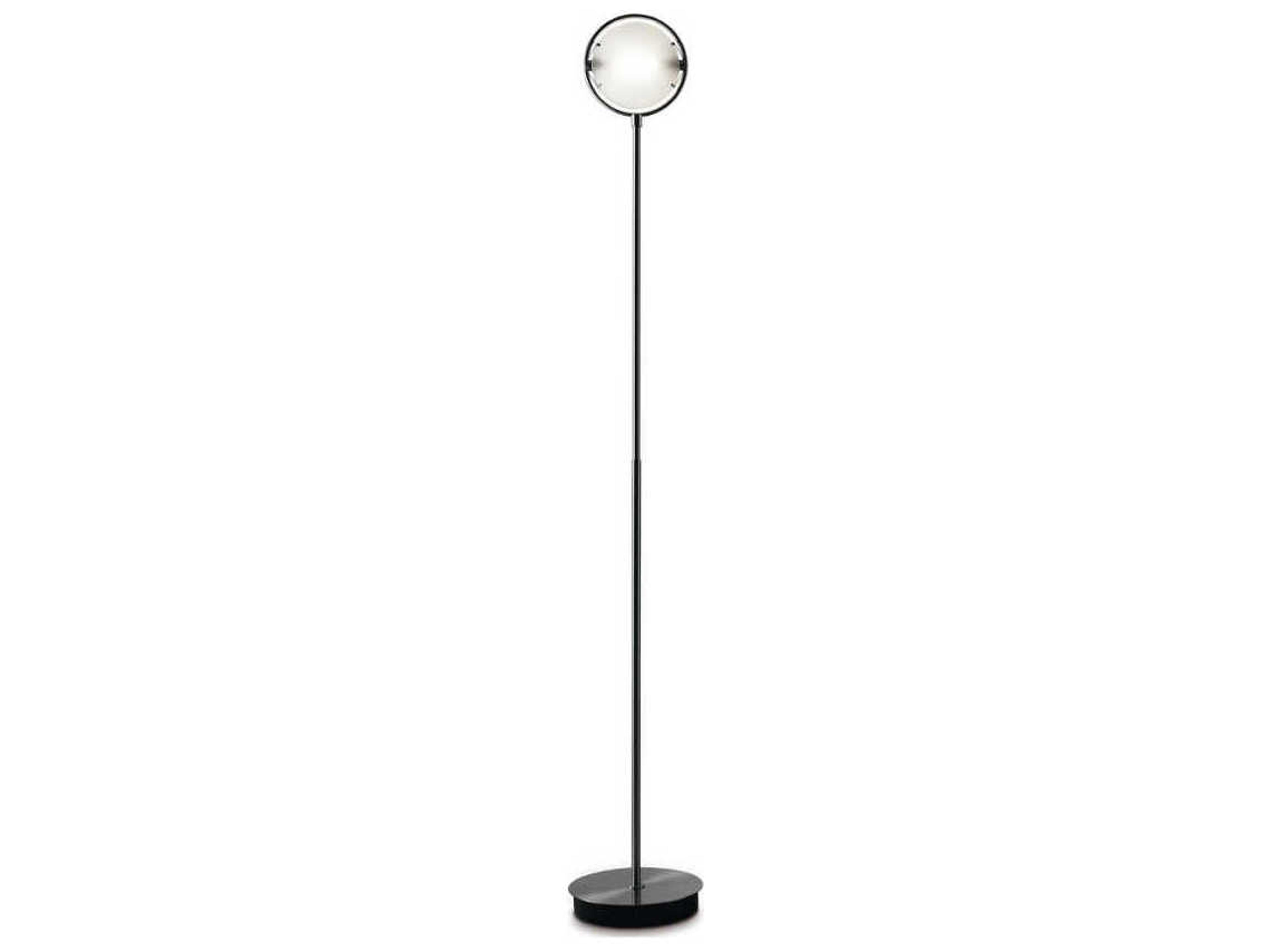 Nobi Floor Lamp in Chrome and Glass