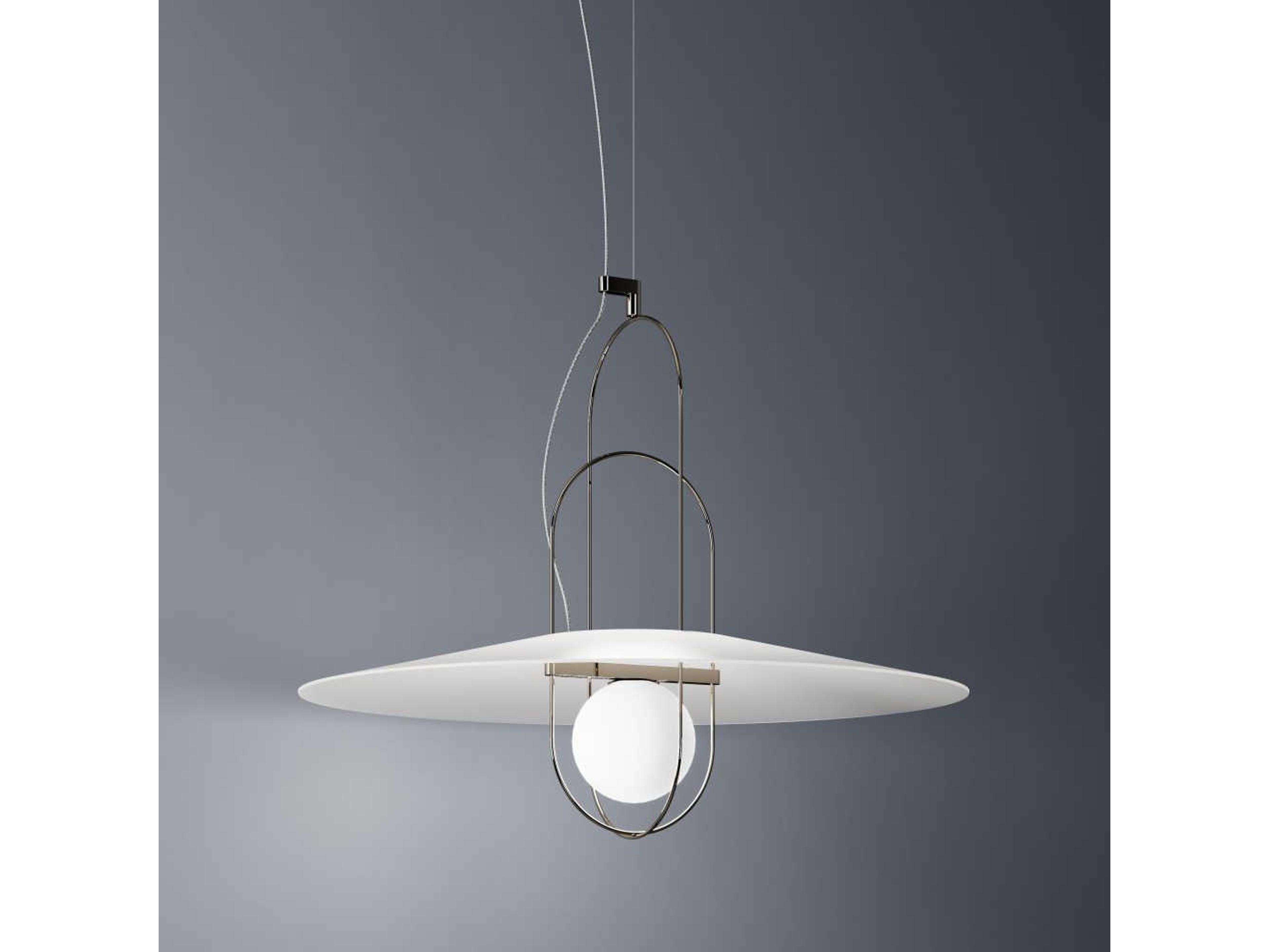 Setareh Nickel Glass LED Globe Pendant