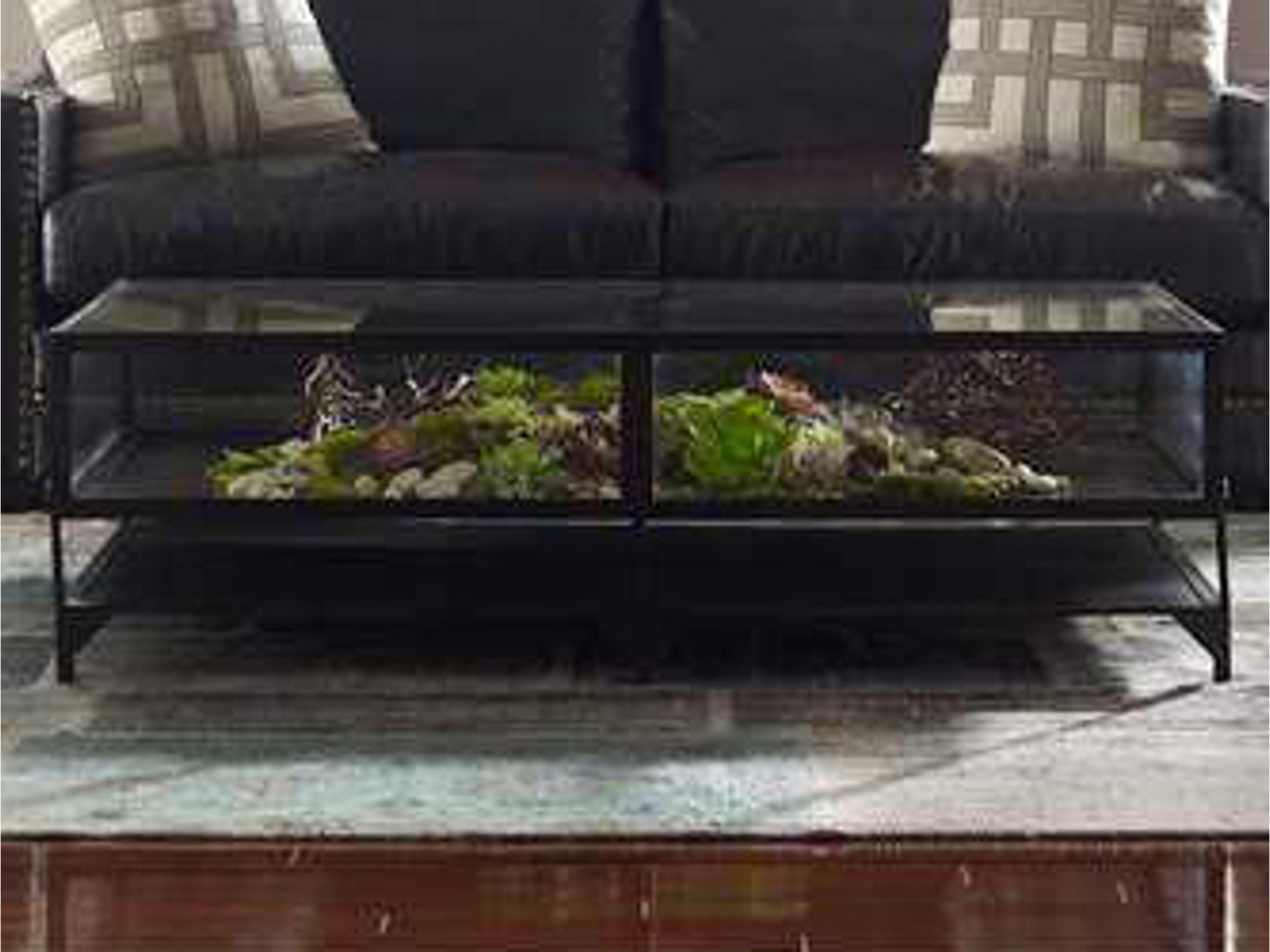 Luxecor Globetrotter Shadow Box Rectangular Glass Coffee Table