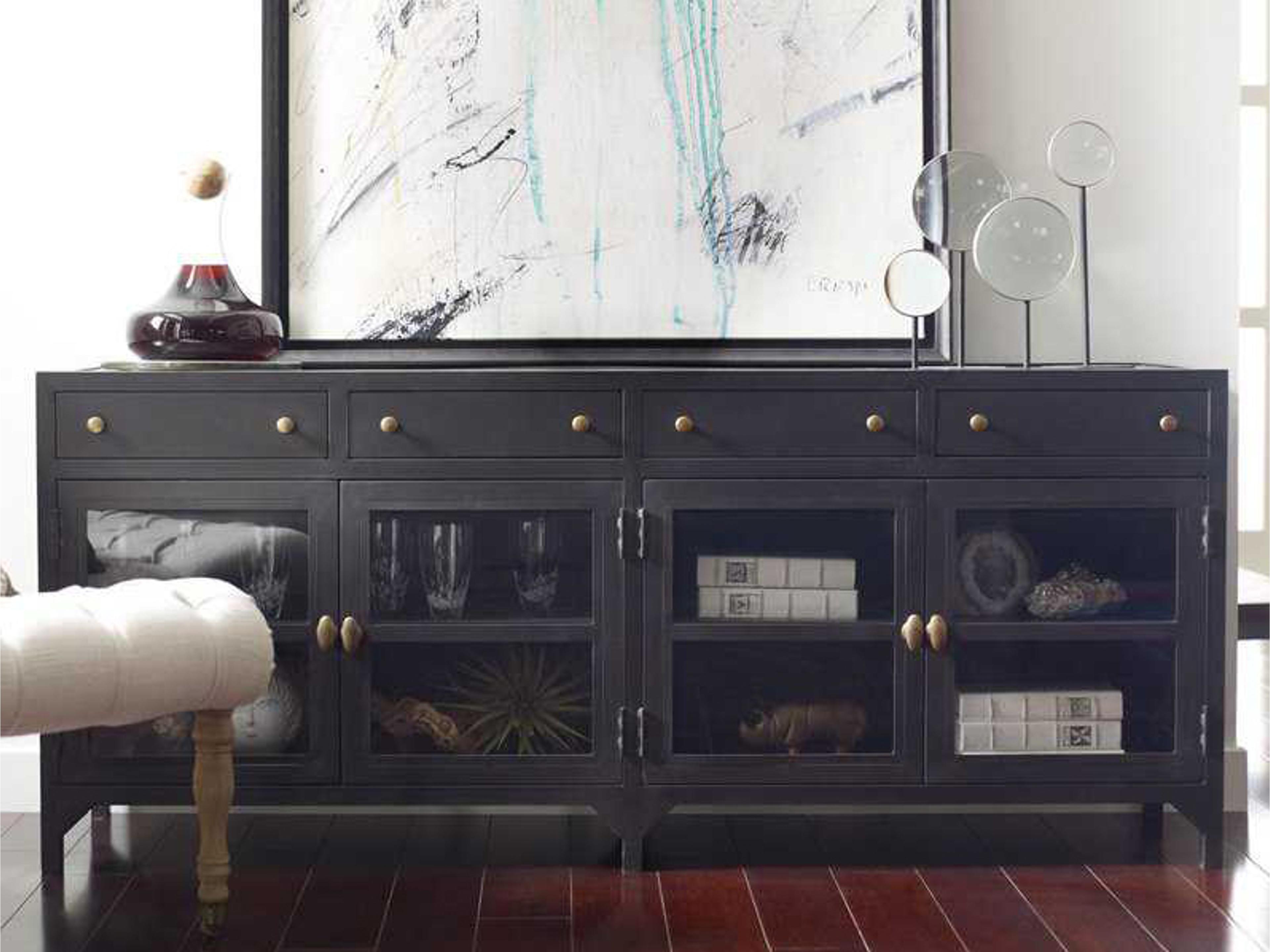 Luxecor Globetrotter Shadow Box Rectangular Wood Console Table