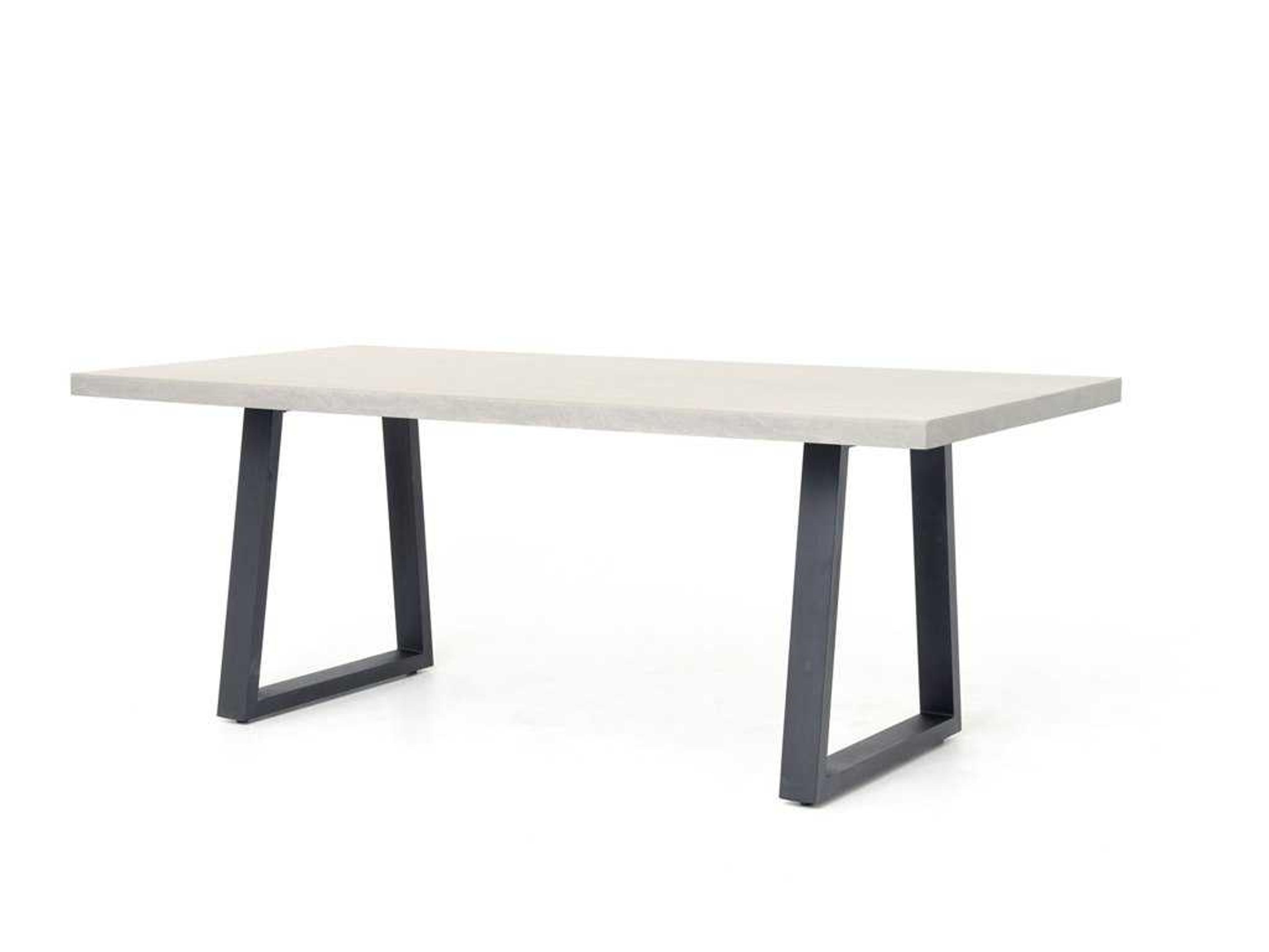 Cyrus Outdoor Dining Table Constantine Collection Modern Light Grey