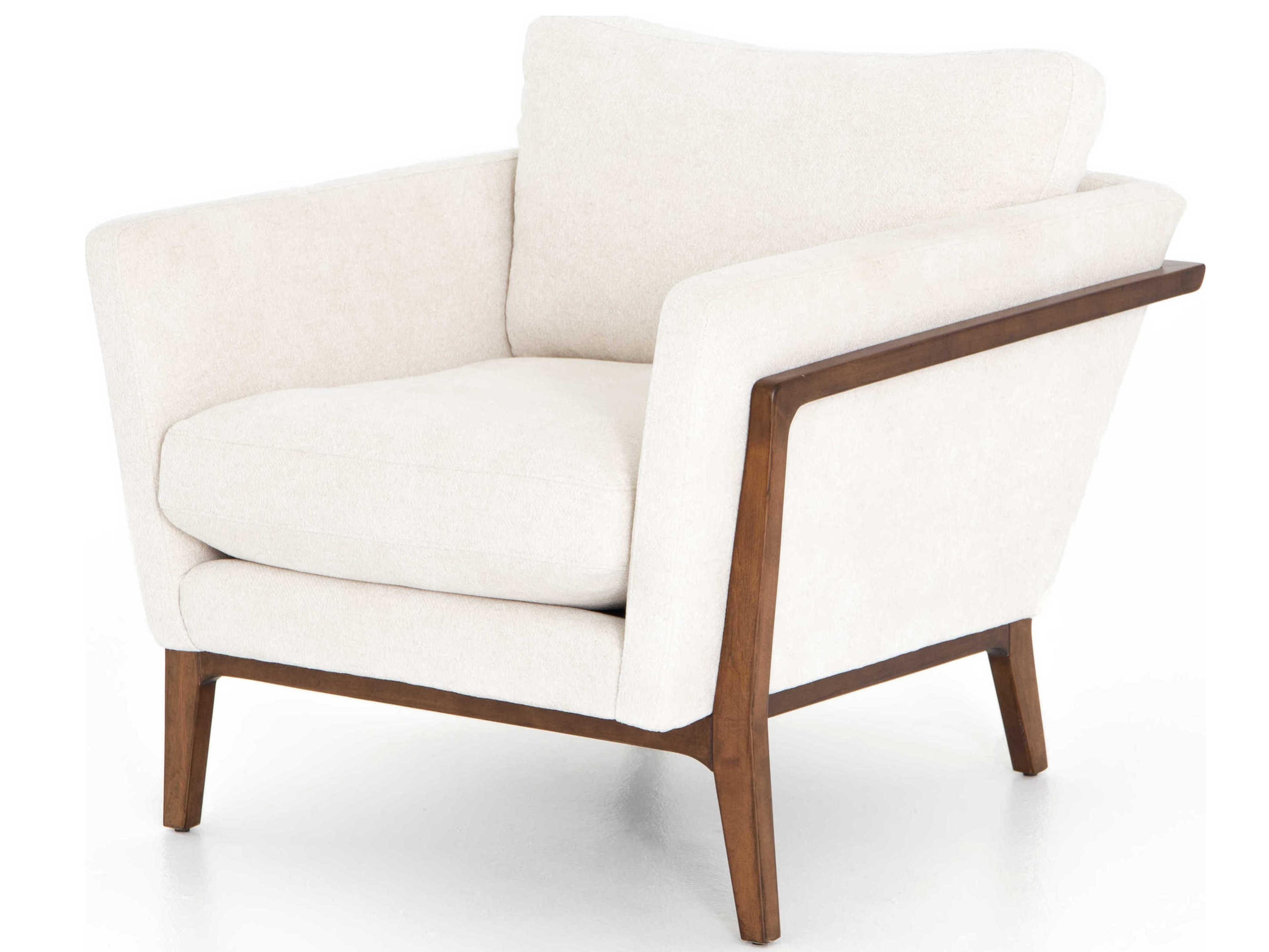 Luxecor Globetrotter Dash Cream Fabric Accent Chair