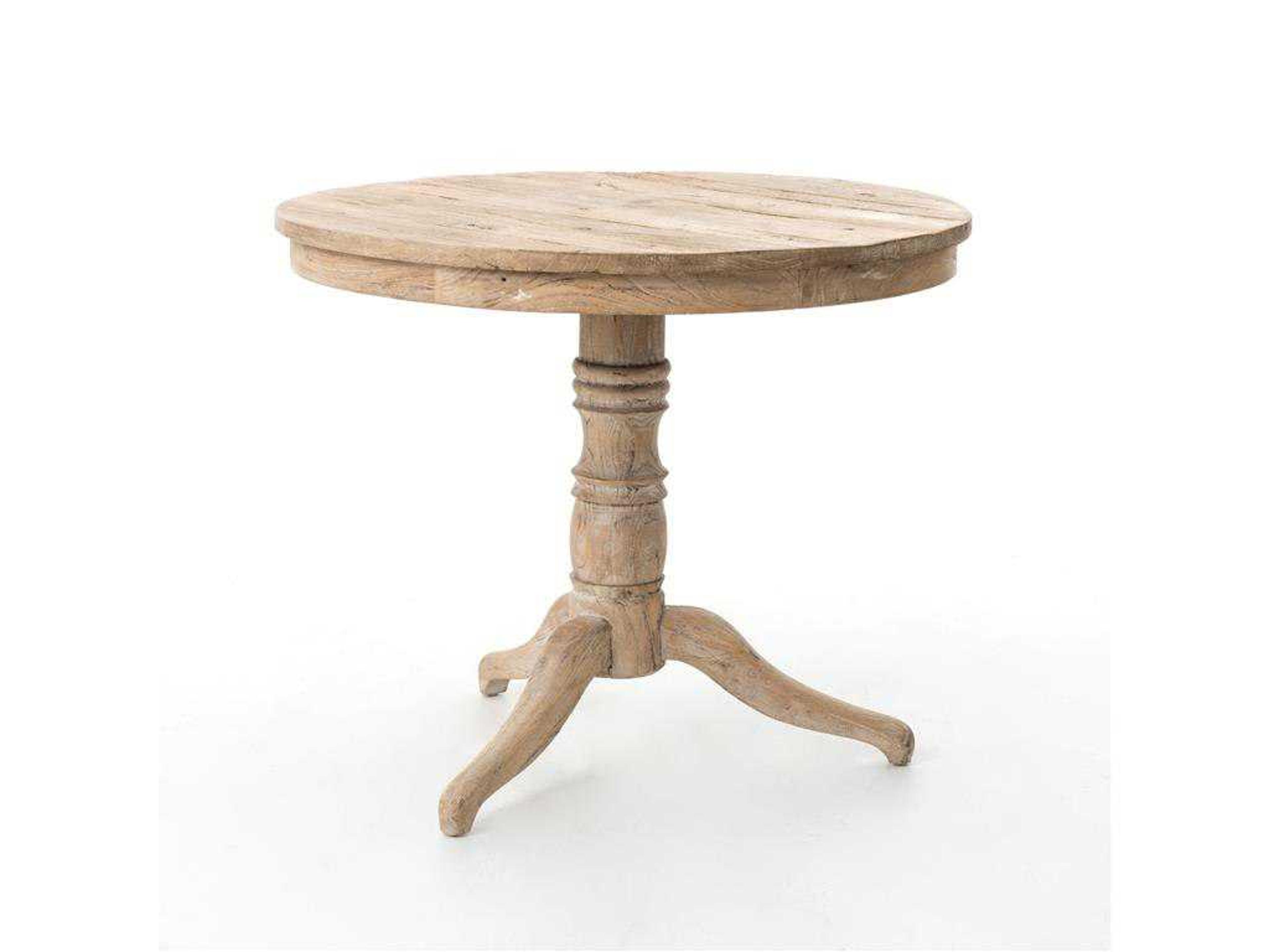 Luxecor Globetrotter Round Wood End Table
