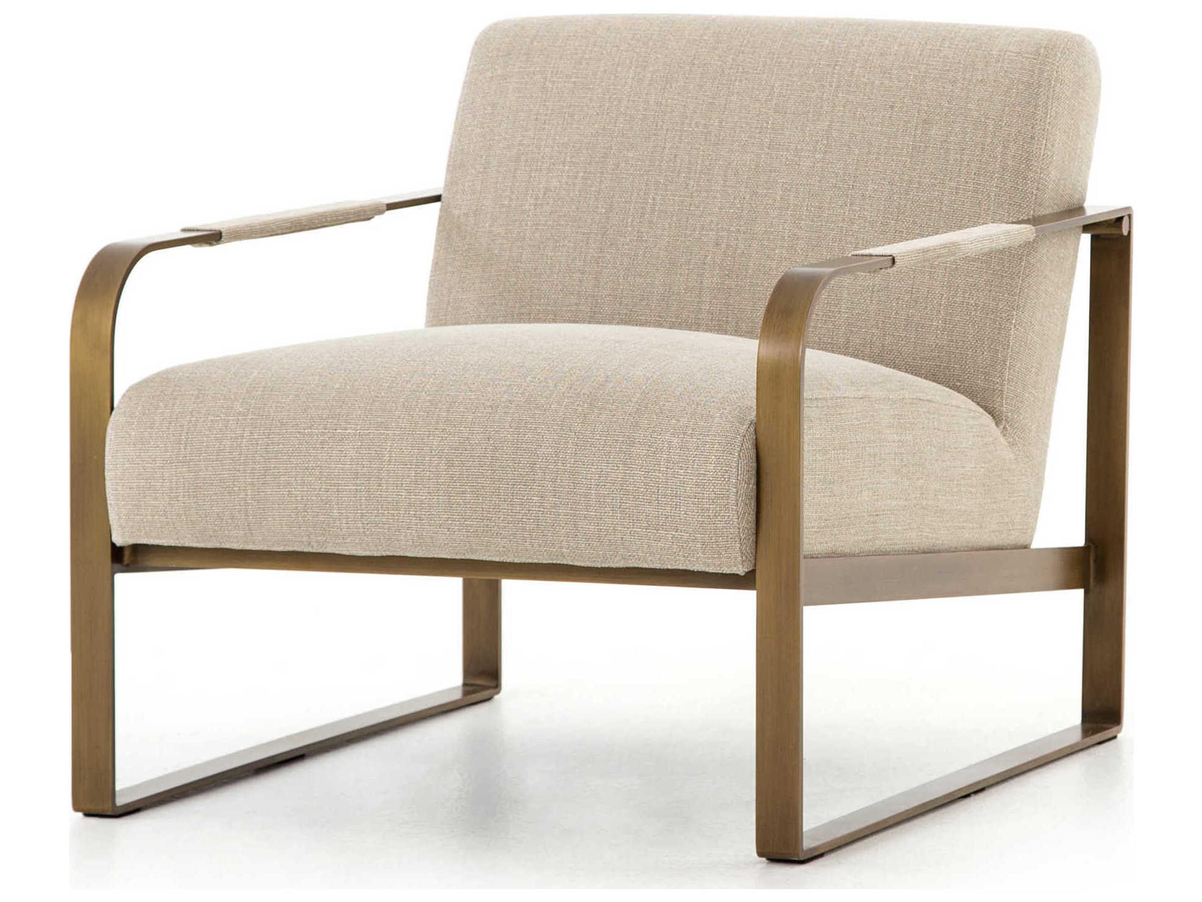 Luxecor Globetrotter Jules Beige Fabric Accent Chair