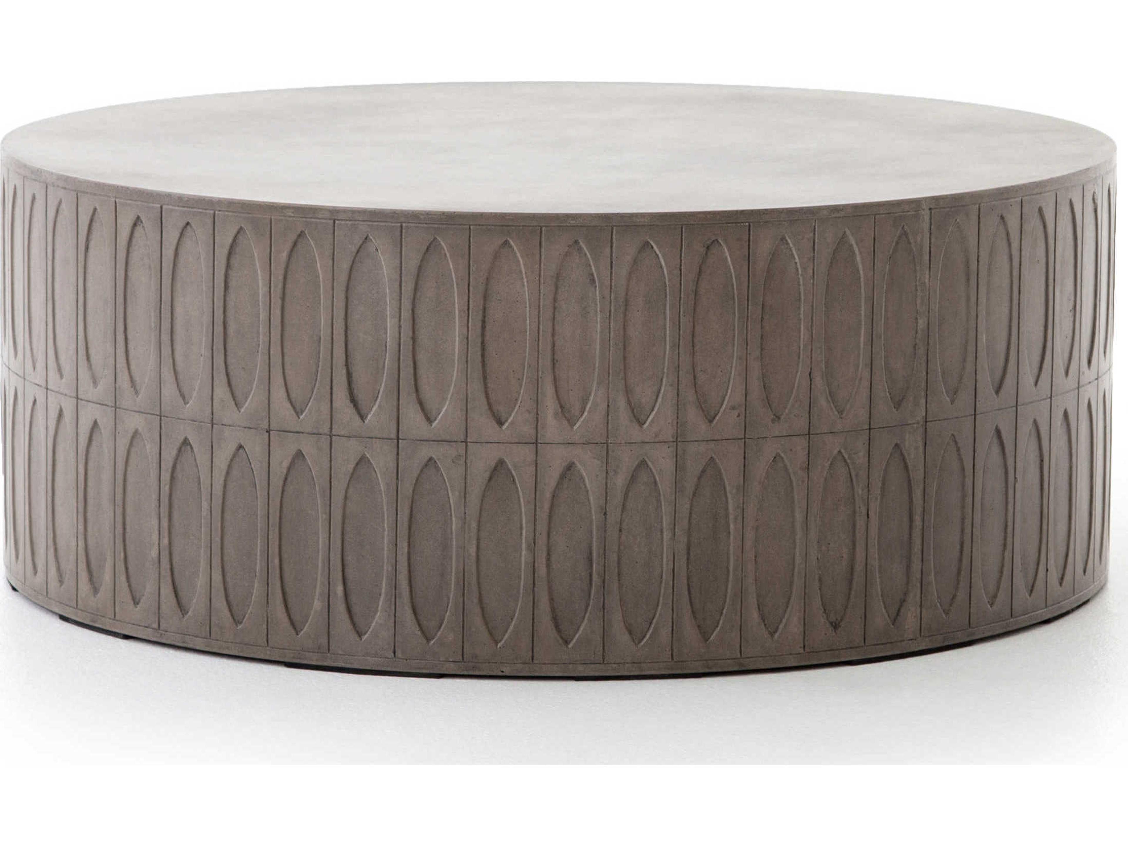 Luxecor Globetrotter Colorado Round Concrete Dark Grey Coffee Table