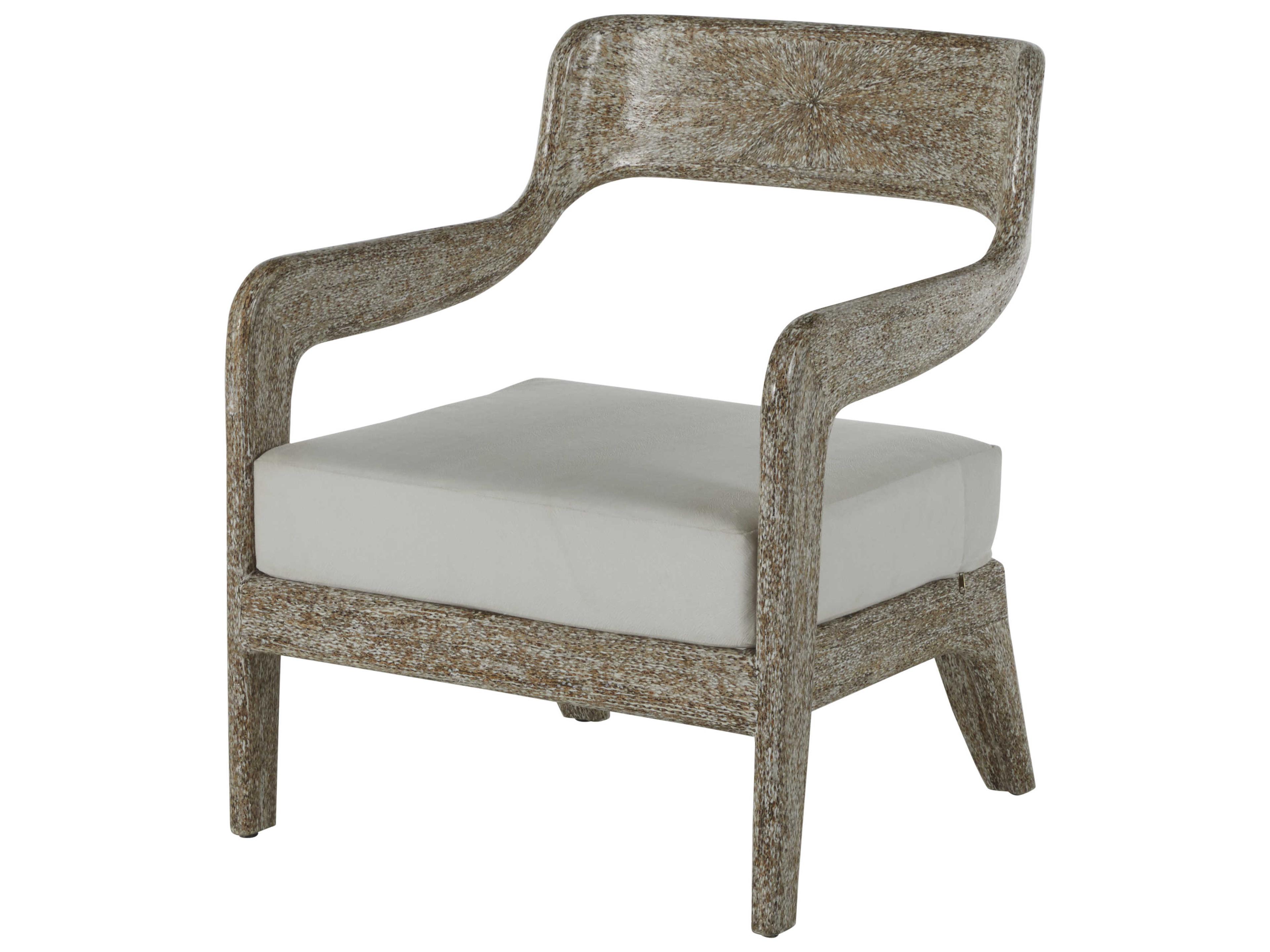 Raya Brown Fabric Accent Chair